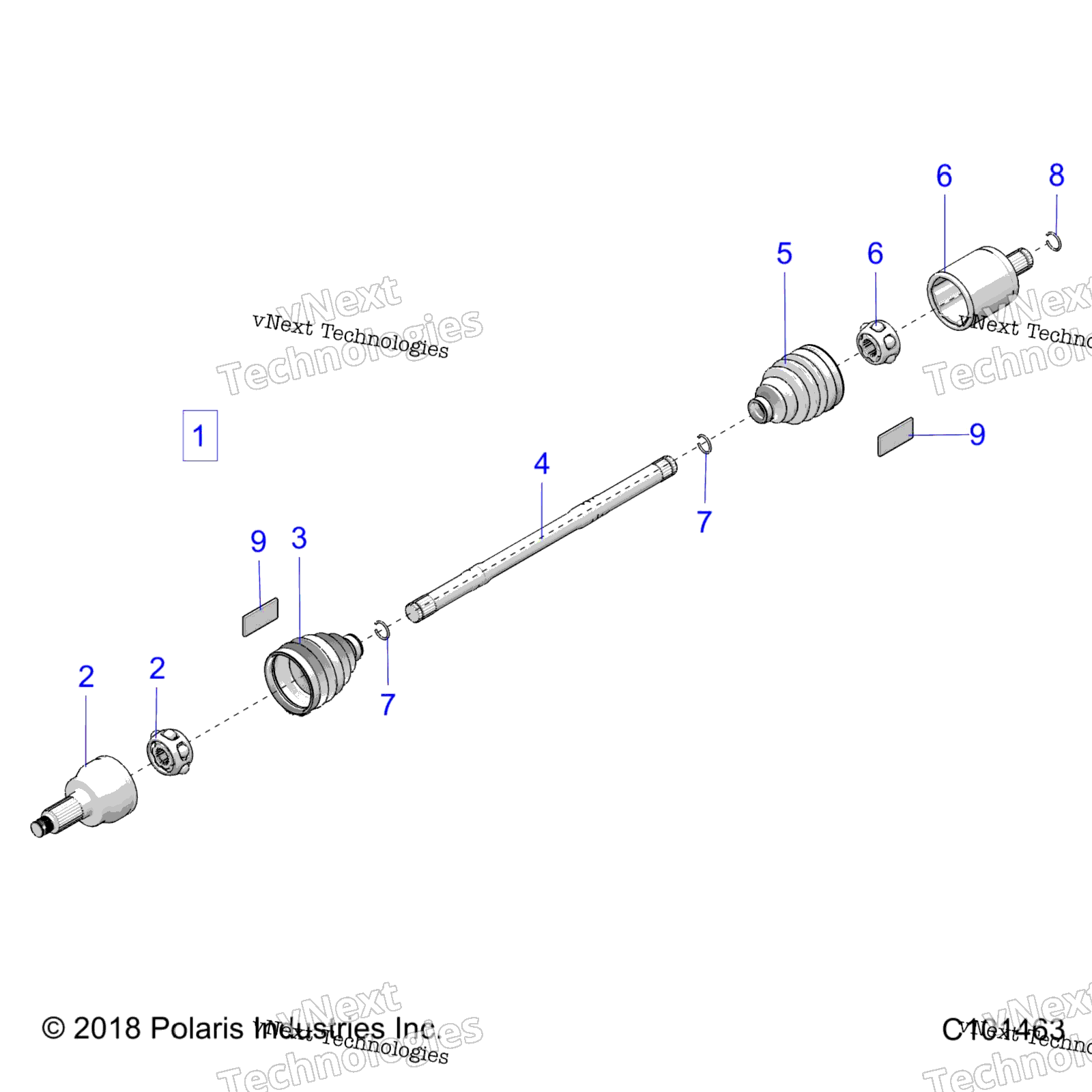 Привод Train, Drive Shaft, Front A19sxa85b1/B4/Sxe85bc/B9/Zbj