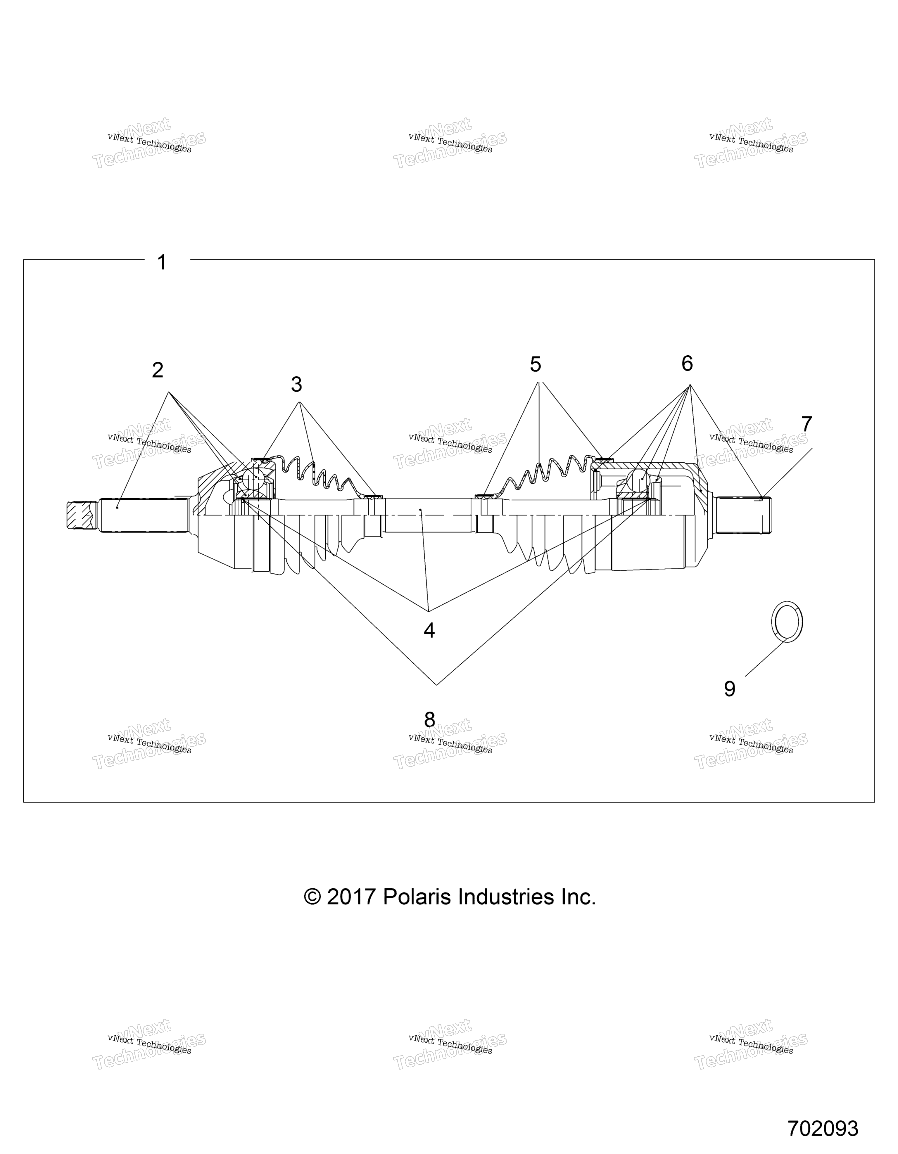 Привод Train, Front Drive Shaft