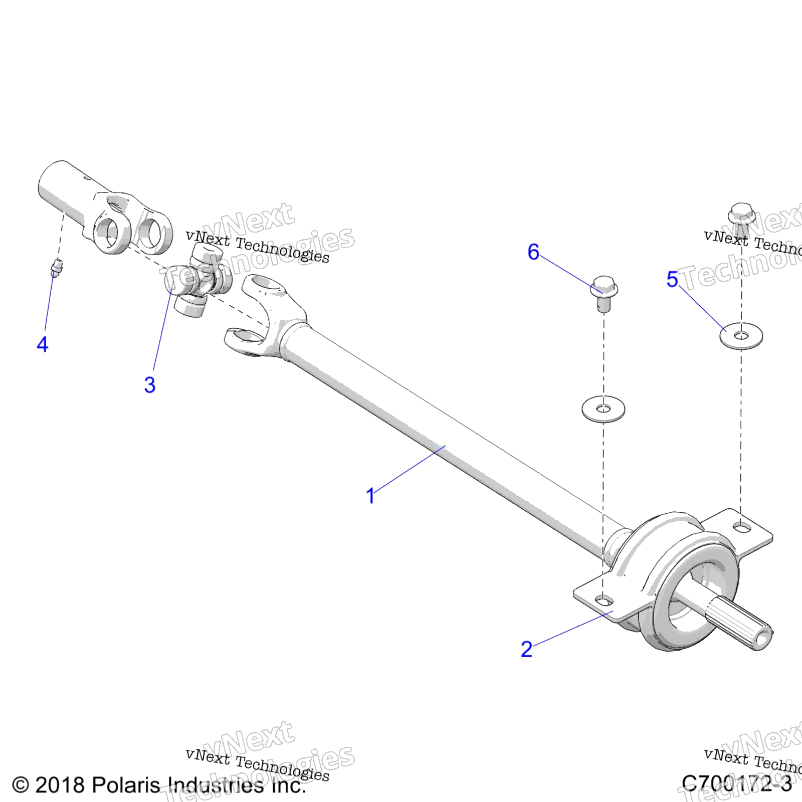 Привод Train, Mid Prop Shaft R19rhe99ad/Bd/Ld/Kak/Bk