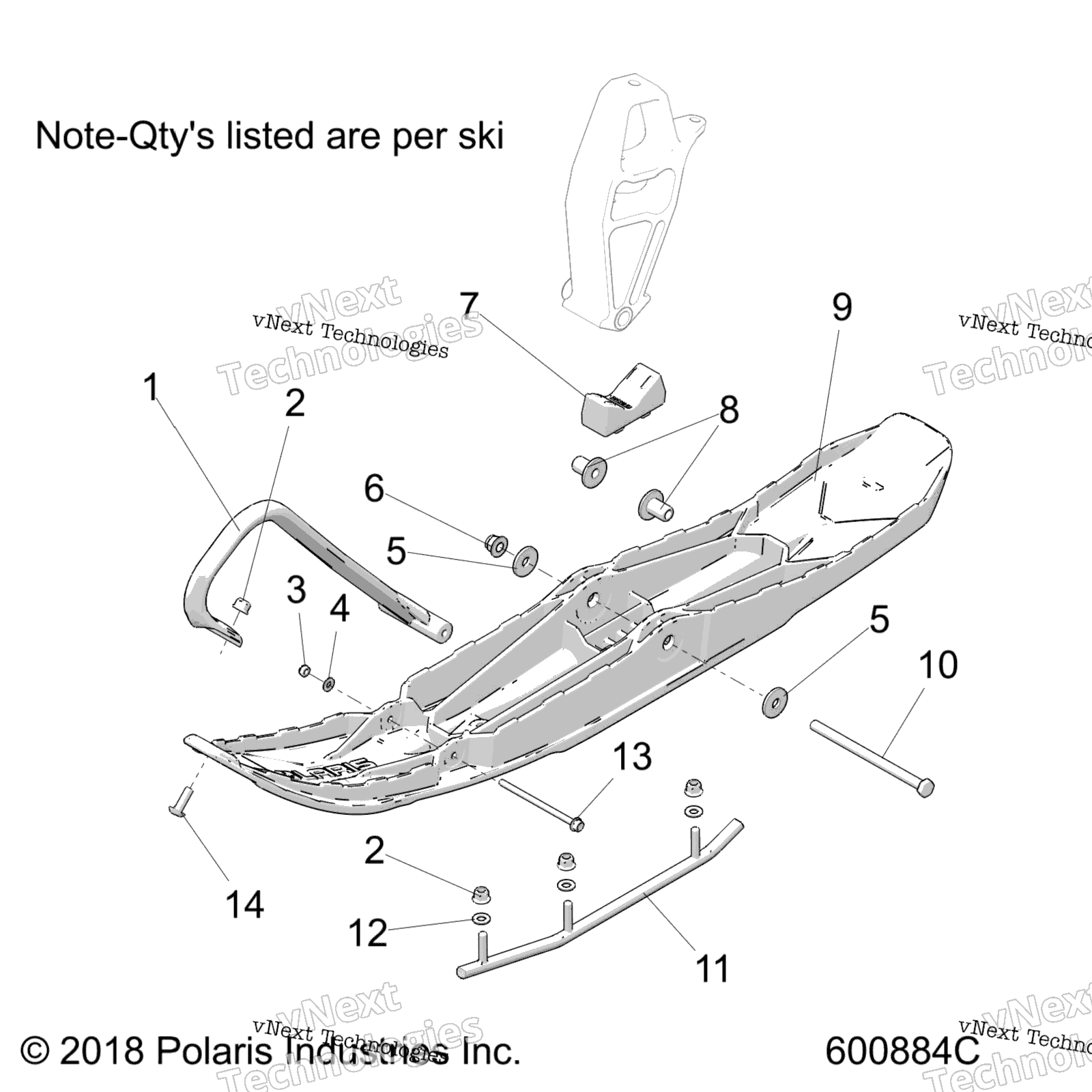 Steering, Ski Asm. S19dcl6ps / Pem