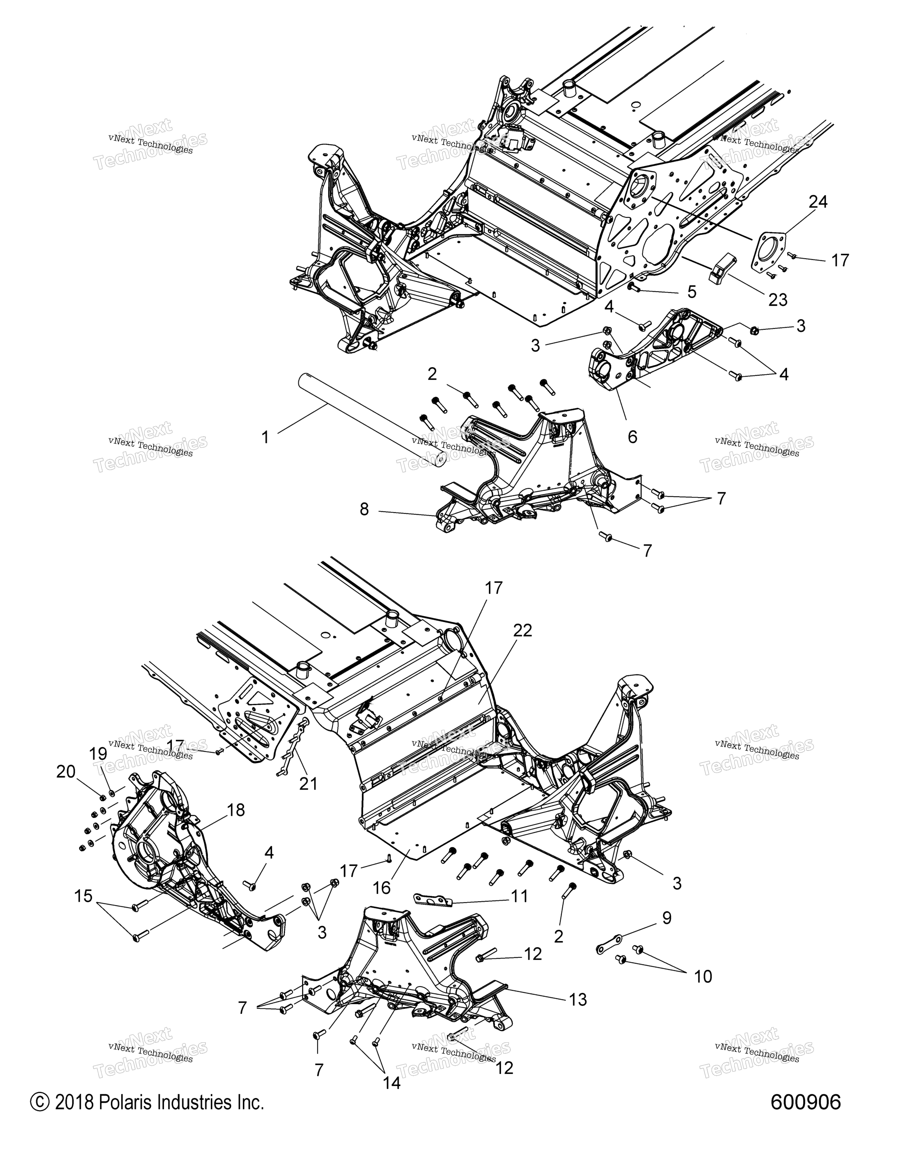 Chassis, Bulkhead Asm. All опции
