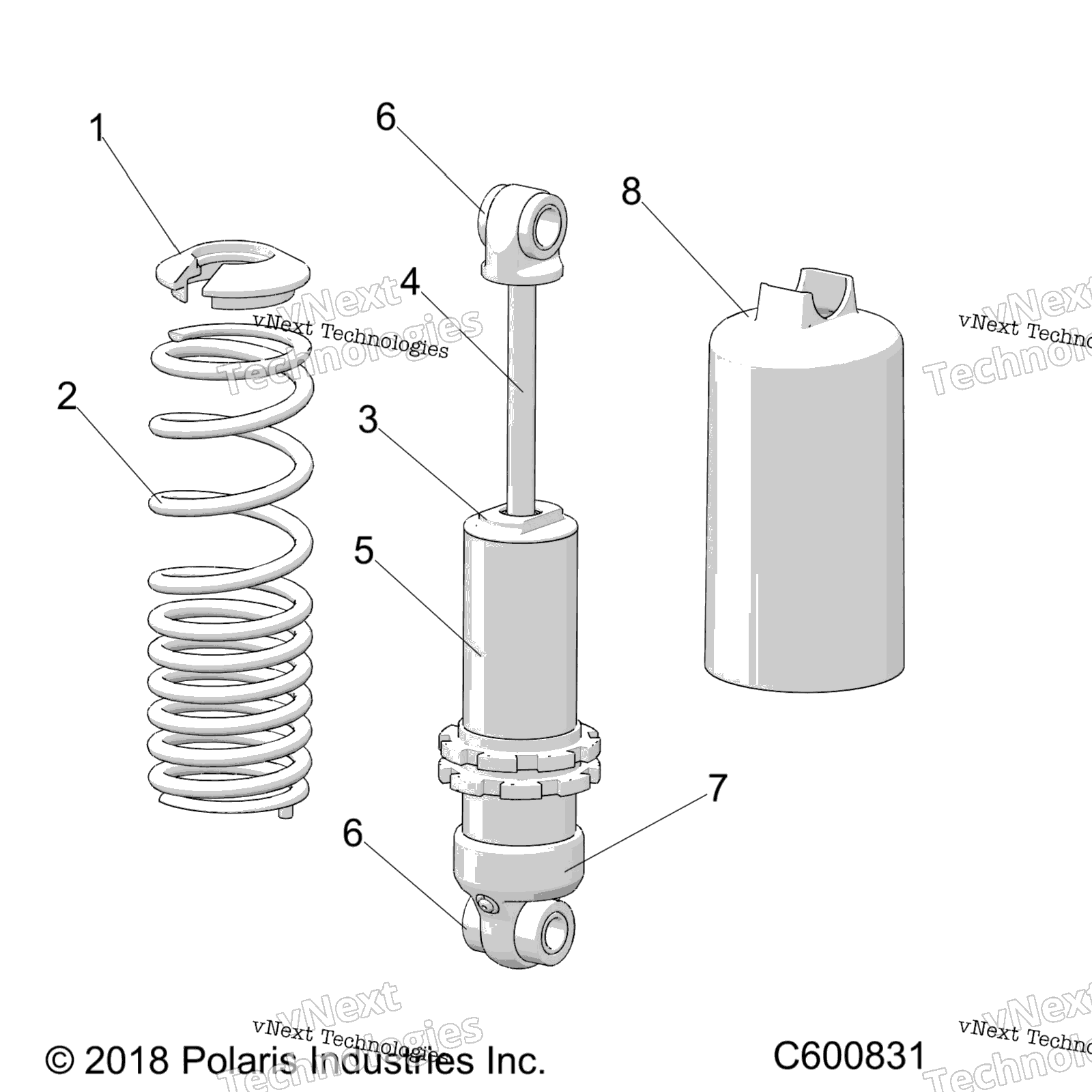 Suspension, Shock, передний Track