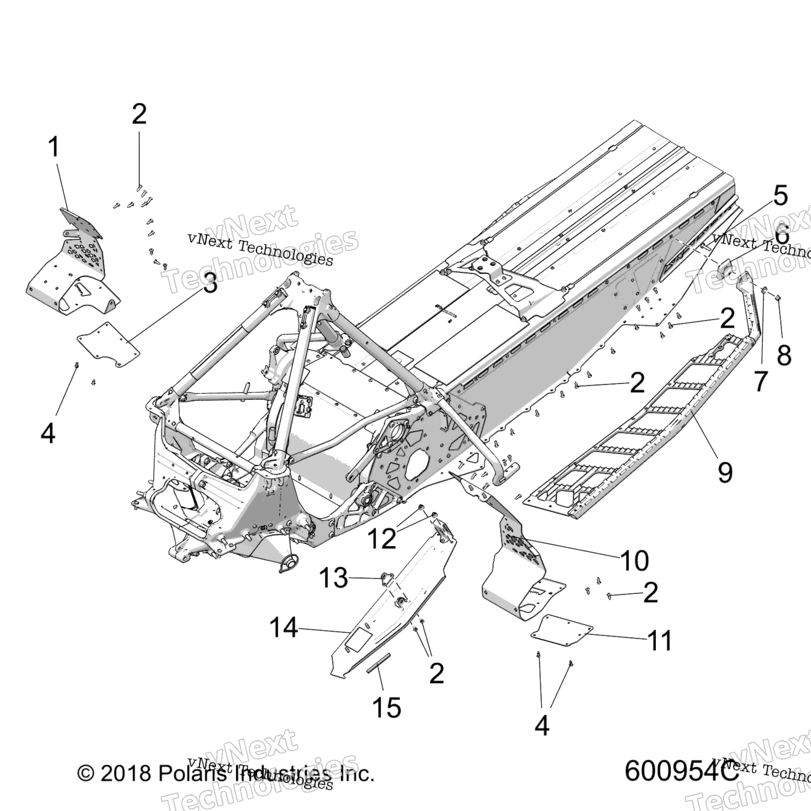 Chassis, сцепление защита / Footrests / Running Boards