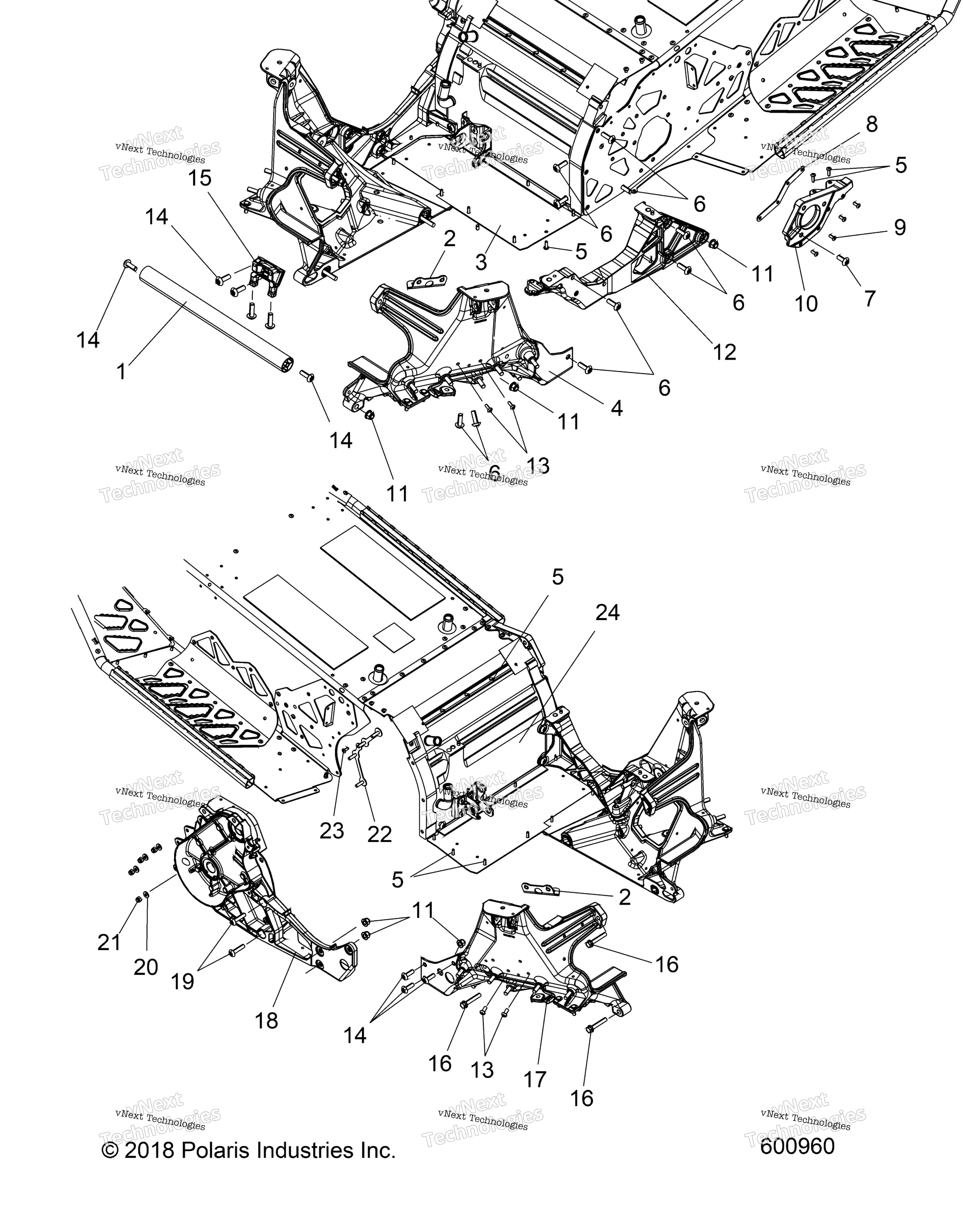 Chassis, Bulkhead Asm. All опции