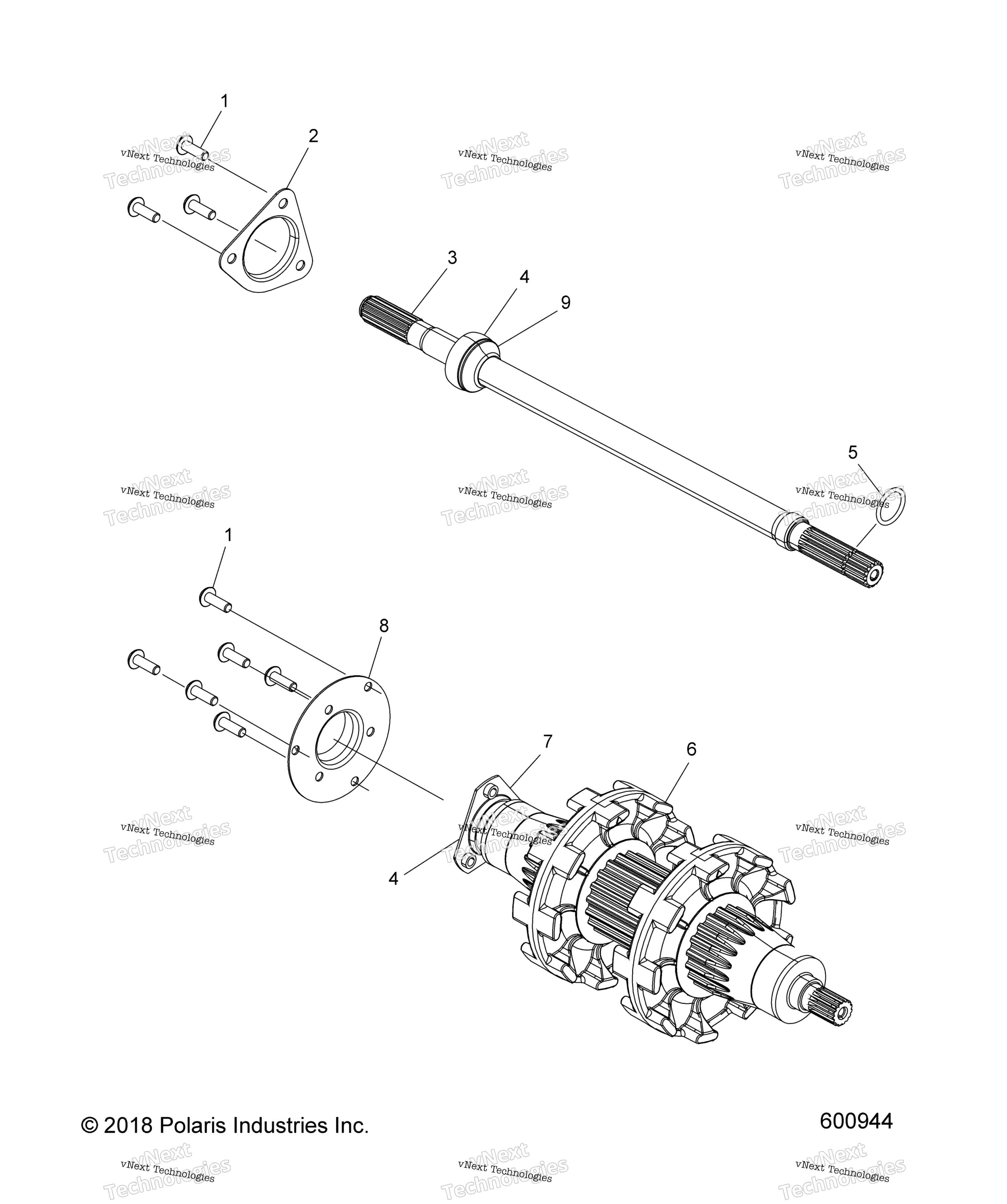 Привод Train, Jackshaft & Driveshaft All Options