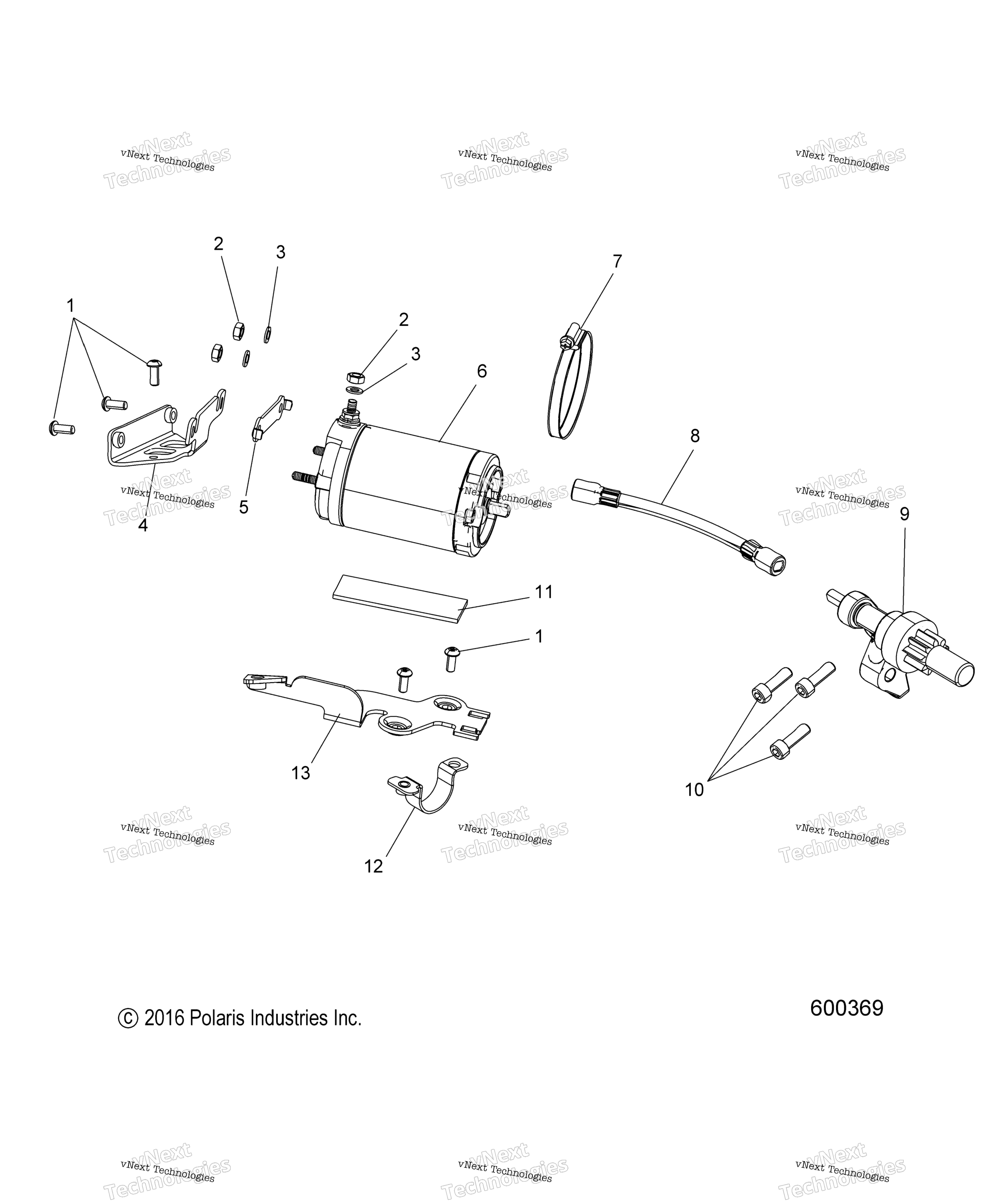 Двигатель, стартер Motor E.S. Option
