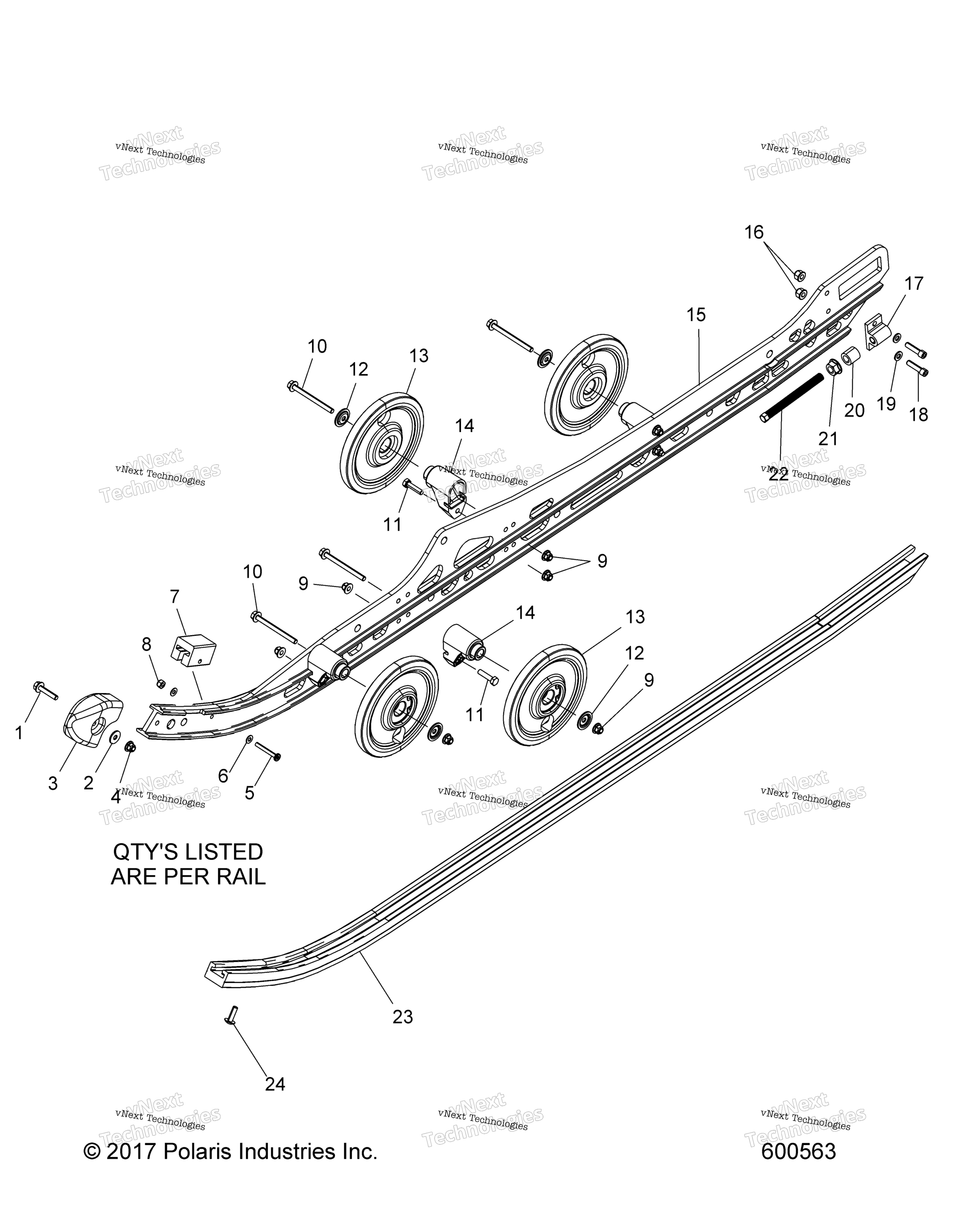 Suspension, Rail узел
