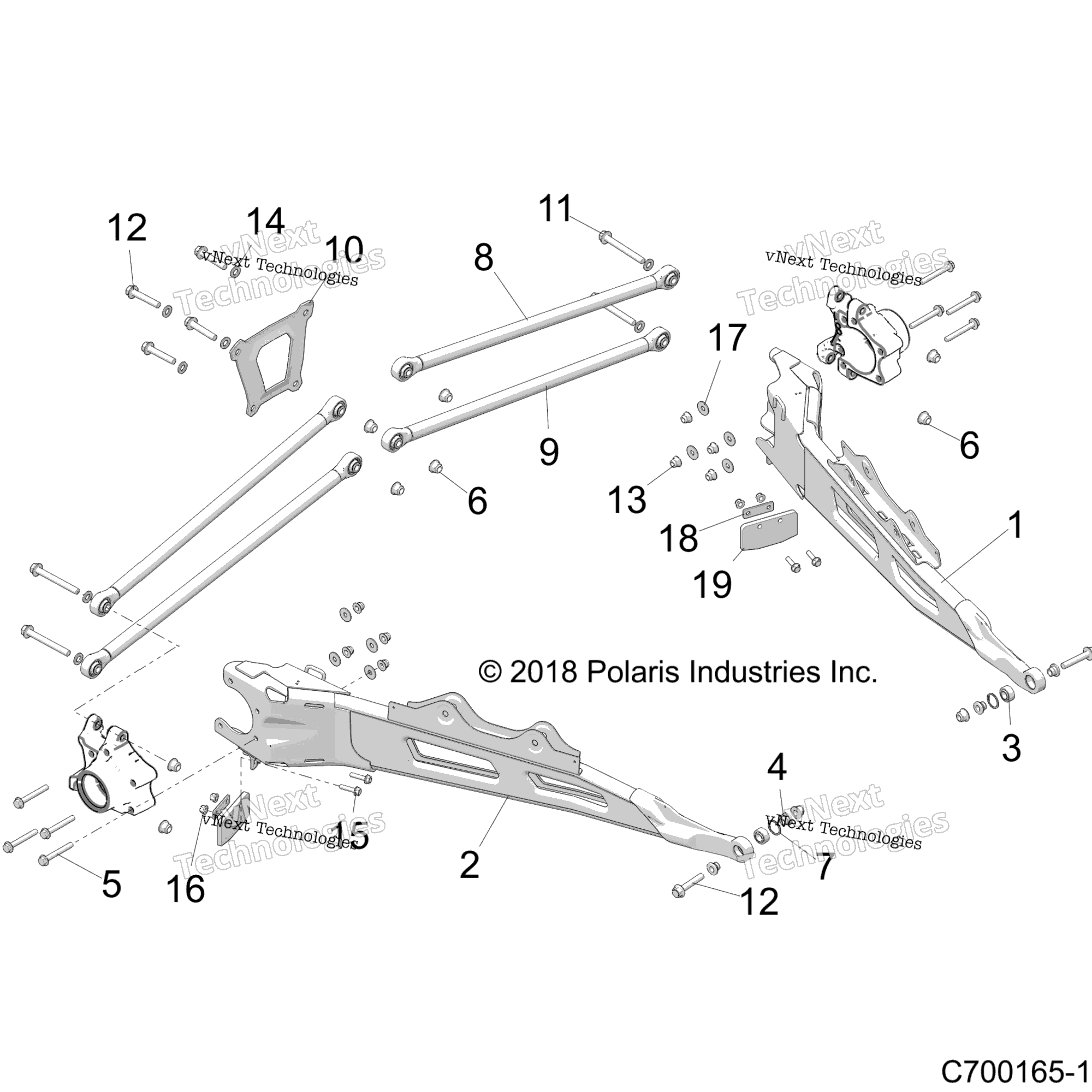 Подвеска, задняя Control Arms