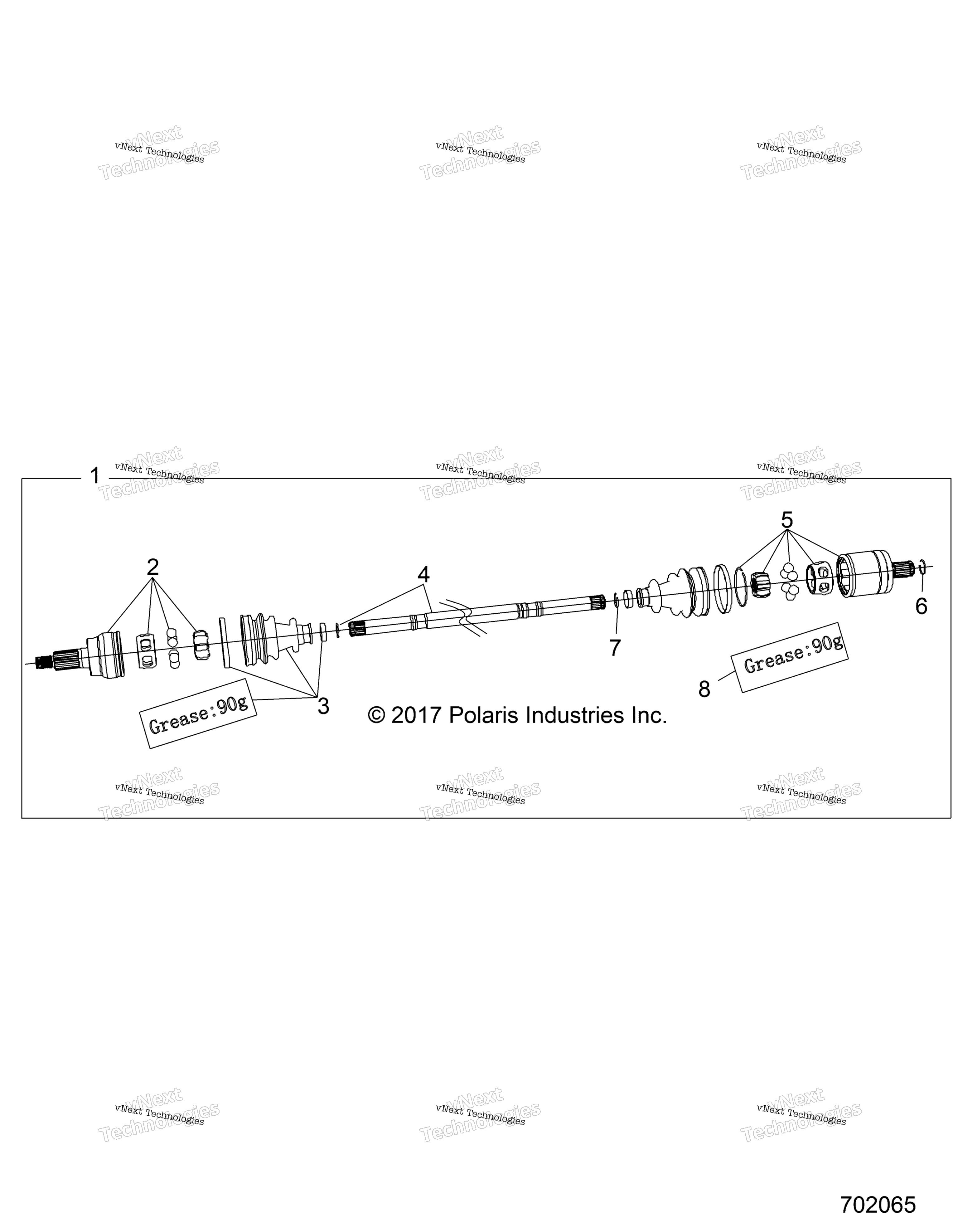 Привод Train, Half Shaft, Front