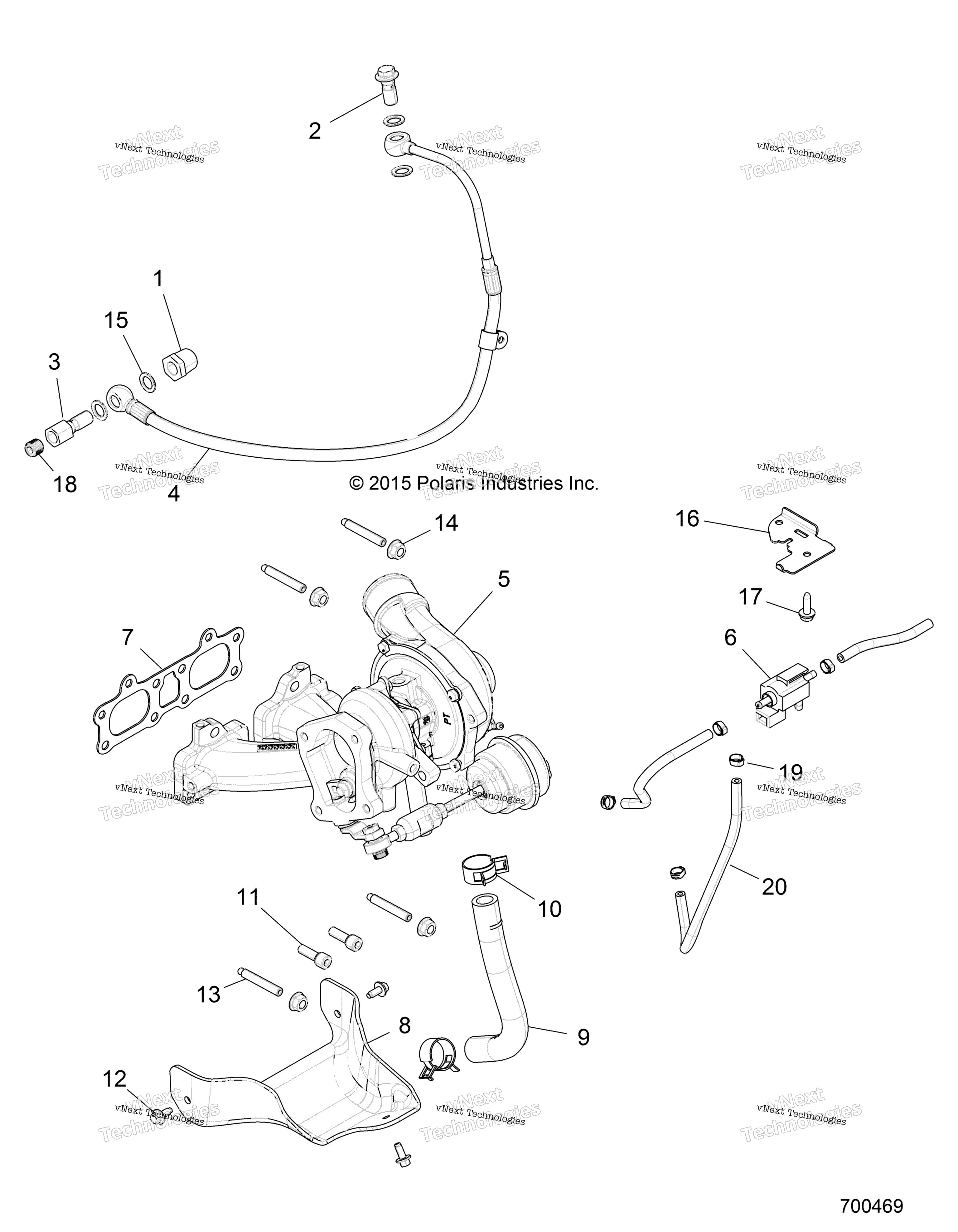 Engine, Turbo Charger крепление Z19vfe92ac / Bc / Ad / Bd / Am / Bm / Lag / Bg