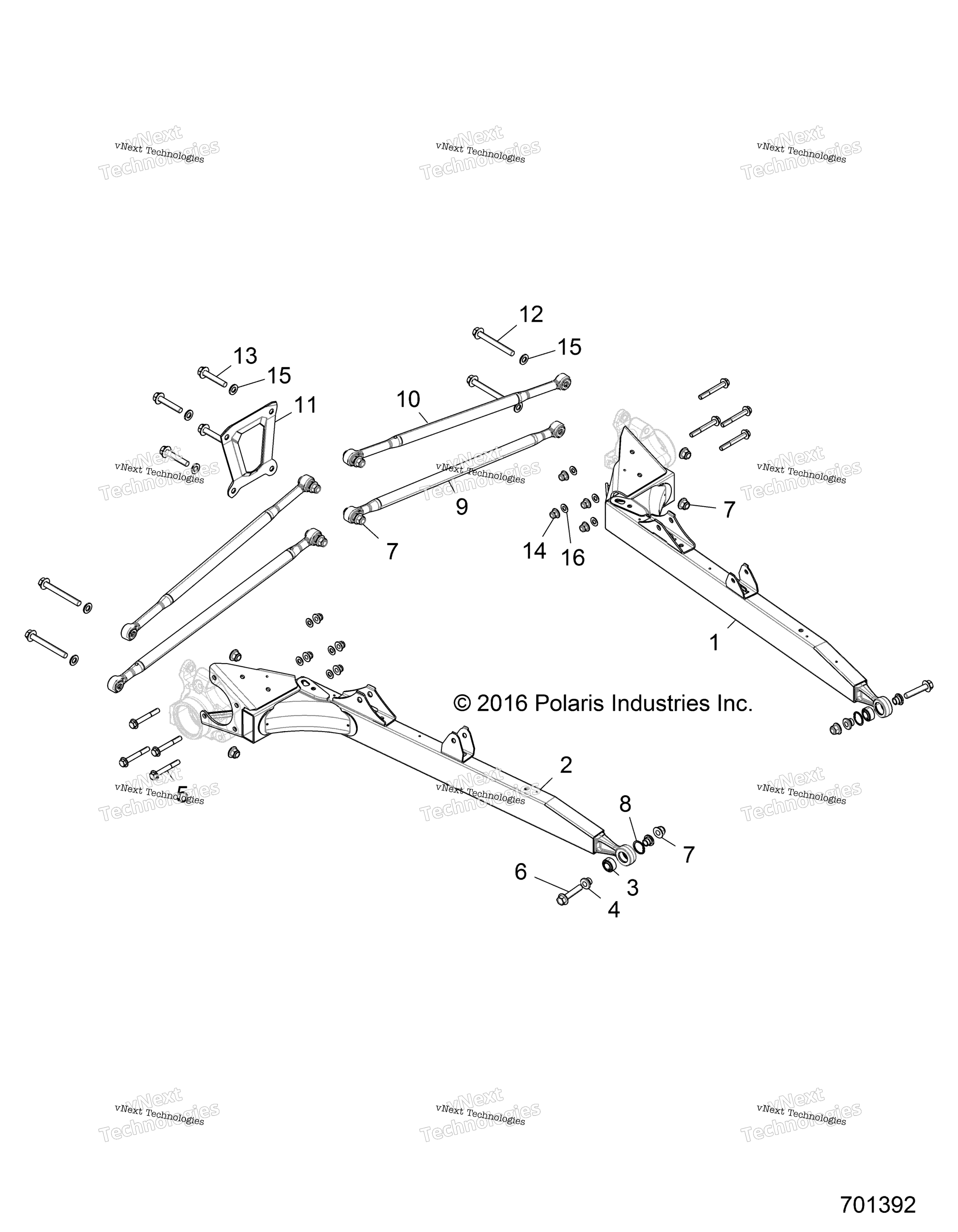 Подвеска, задняя Control Arms Z19vfe92ac/Bc/Ad/Bd/Am/Bm/Lag/Bg