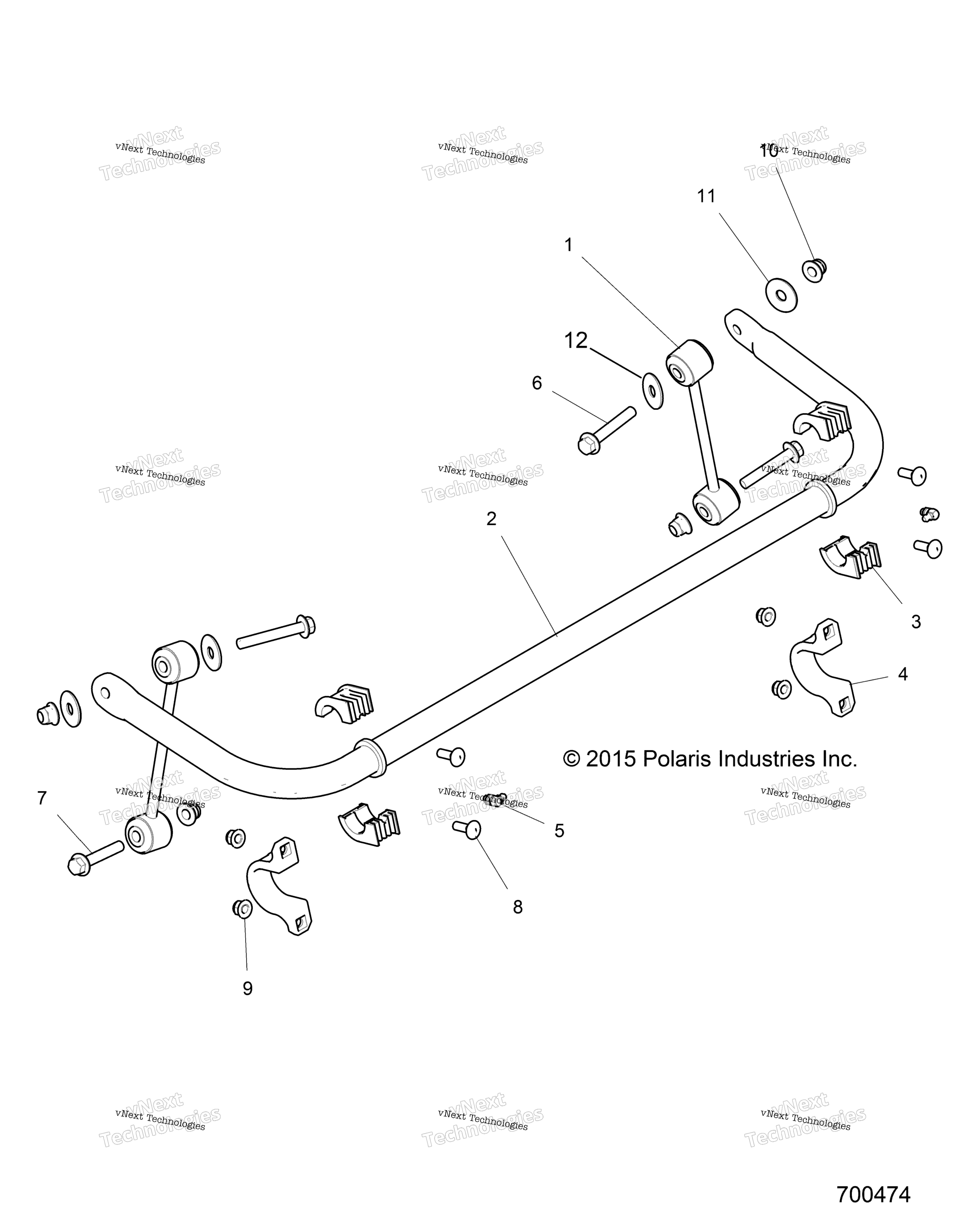 Suspension, Stabilizer Bar, задний Z19vfe92ac / Bc / Ad / Bd / Am / Bm / Lag / Bg