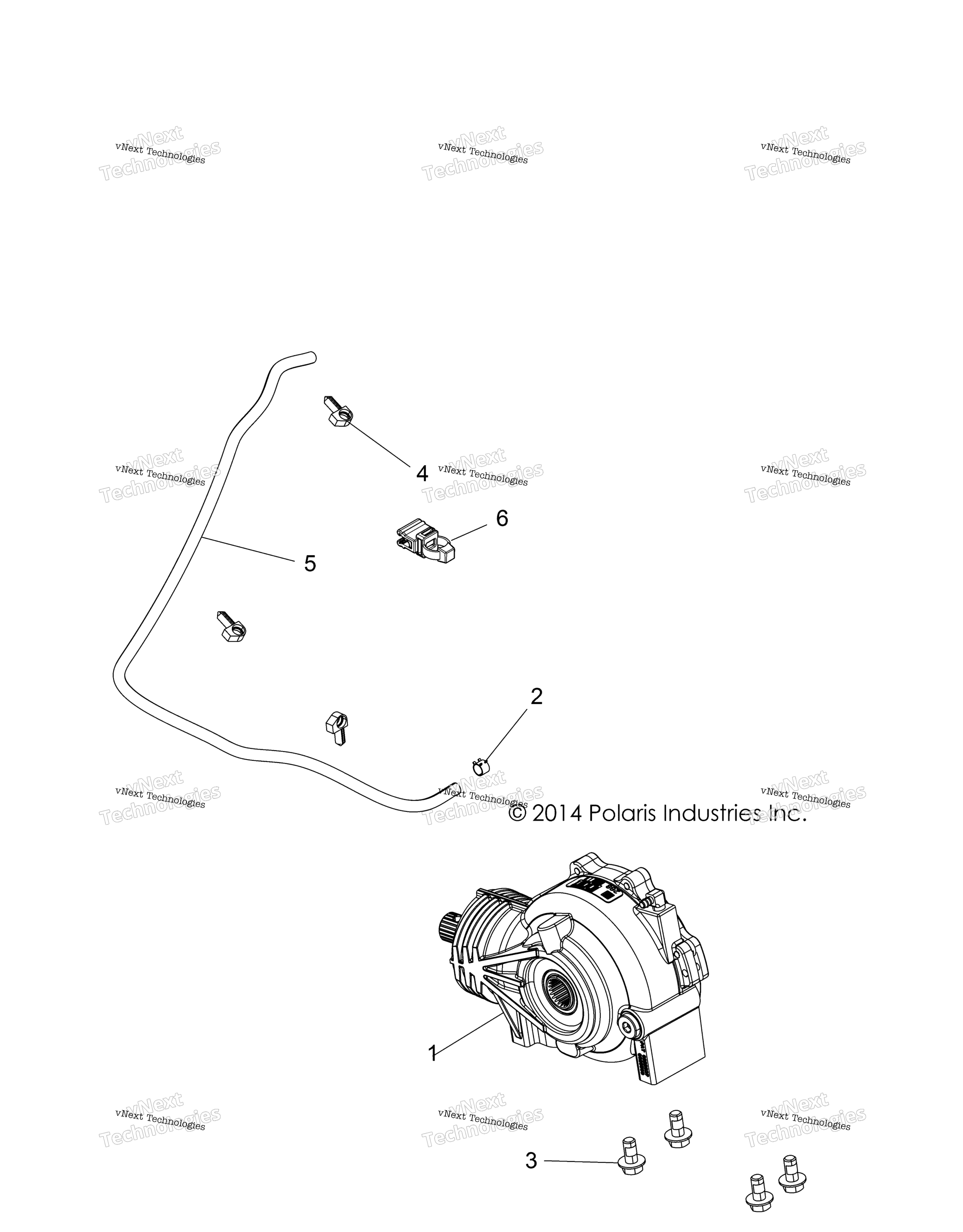 Трансмиссия, передний редуктор Mounting