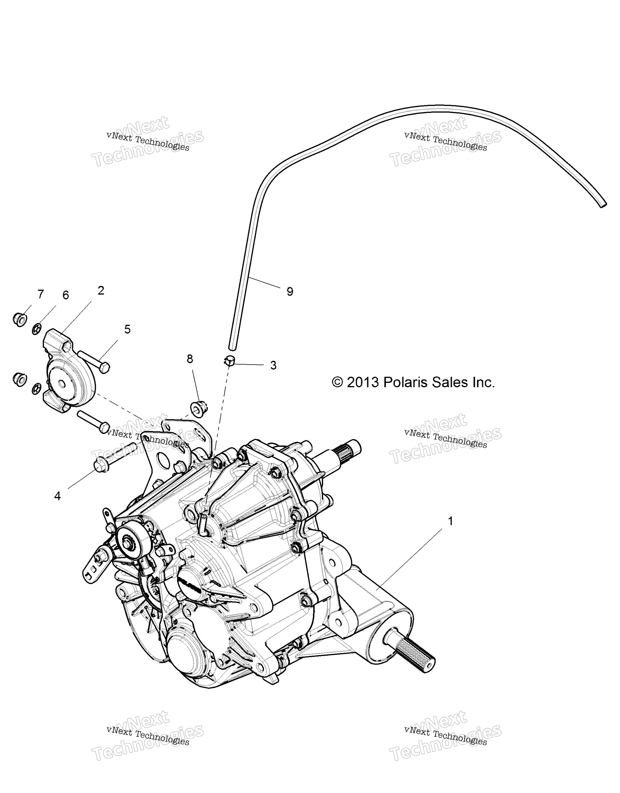 Трансмиссия, главный редуктор Mounting R17rge99a7/A9/Aw/Am/Kak