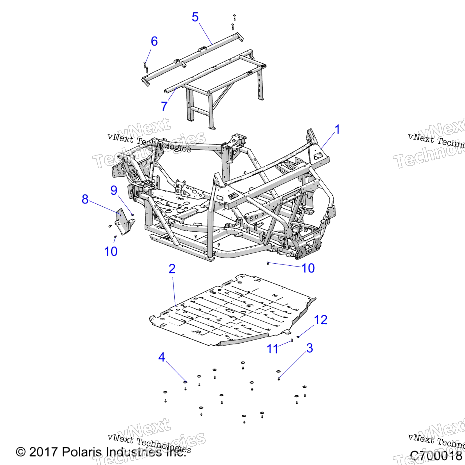 Шасси, основная рама And Skid Plates R18rre99a9/Ax/Am/As/A1/B9/Bx/Bm/Bs/B1