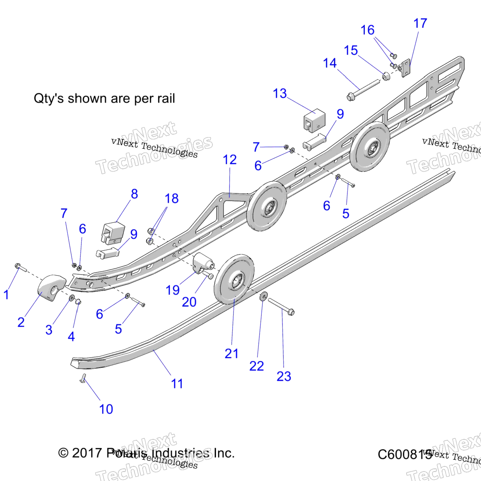 Suspension, Rail, Lh / Rh