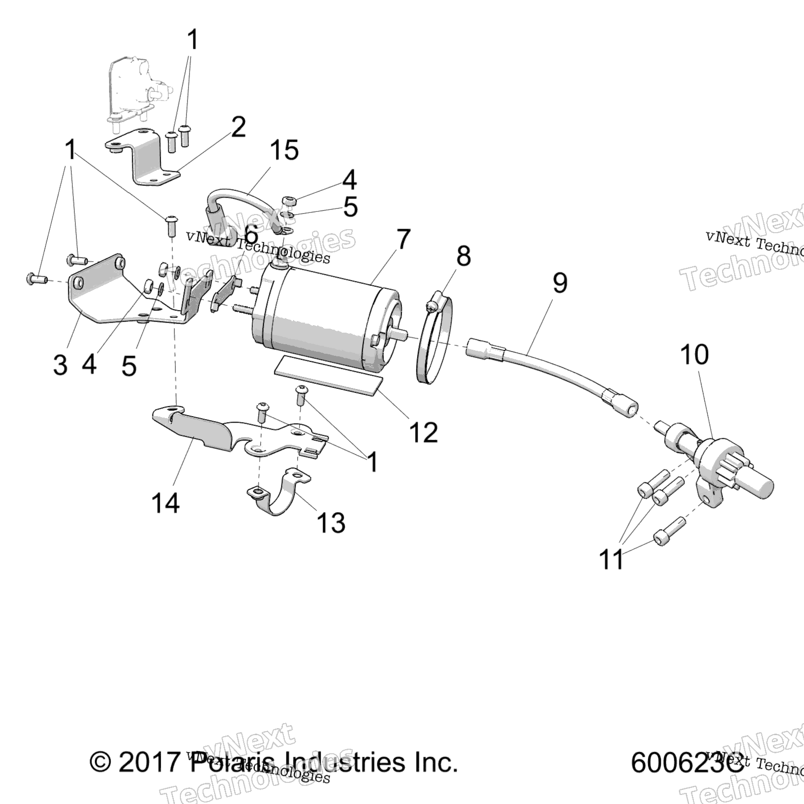 Двигатель, стартер Motor Elect. Start Option