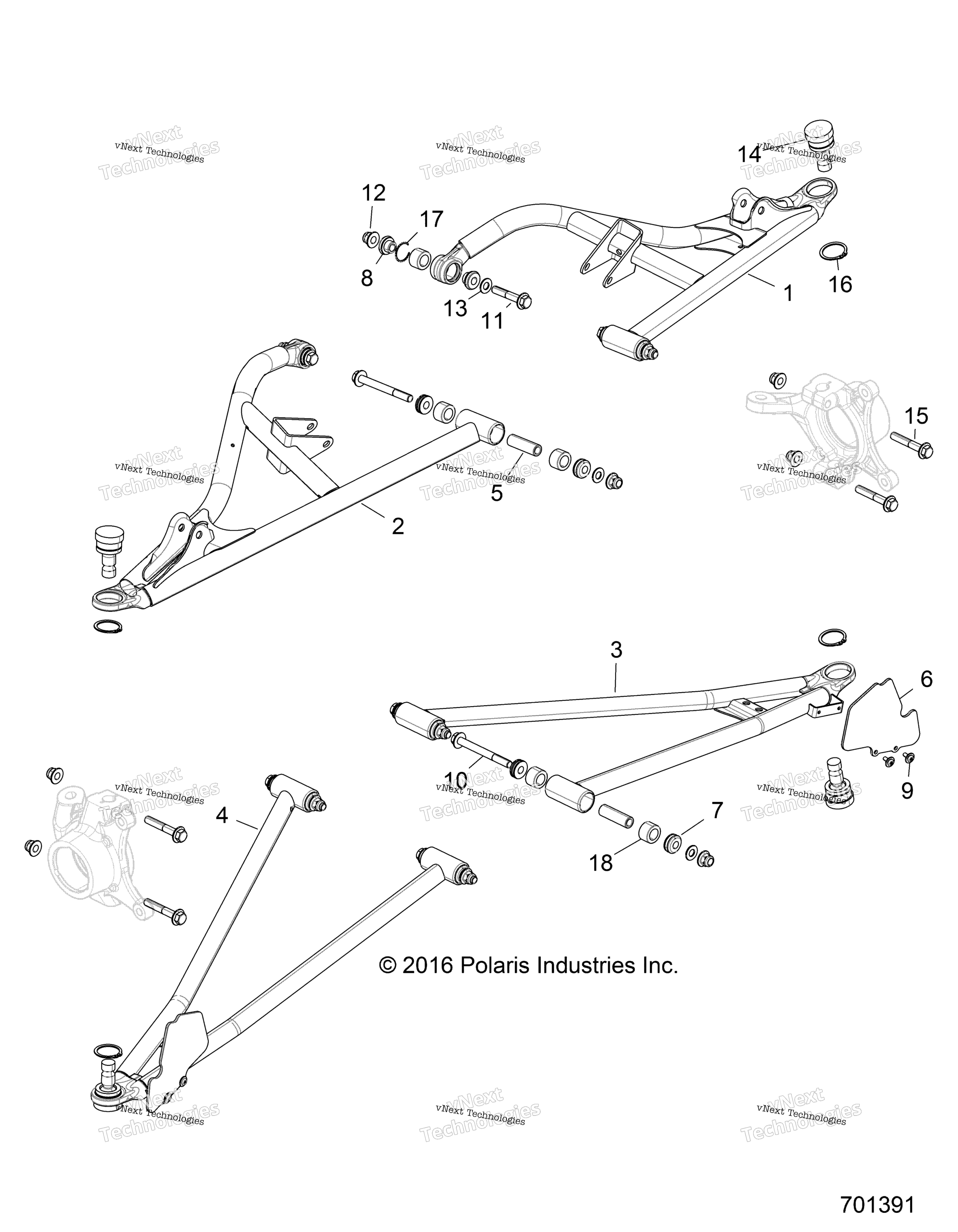 Подвеска, передняя Control Arms Z19vde92ac/Bc/Ad/Bd/Am/Bm/Lm/Lag/Bg