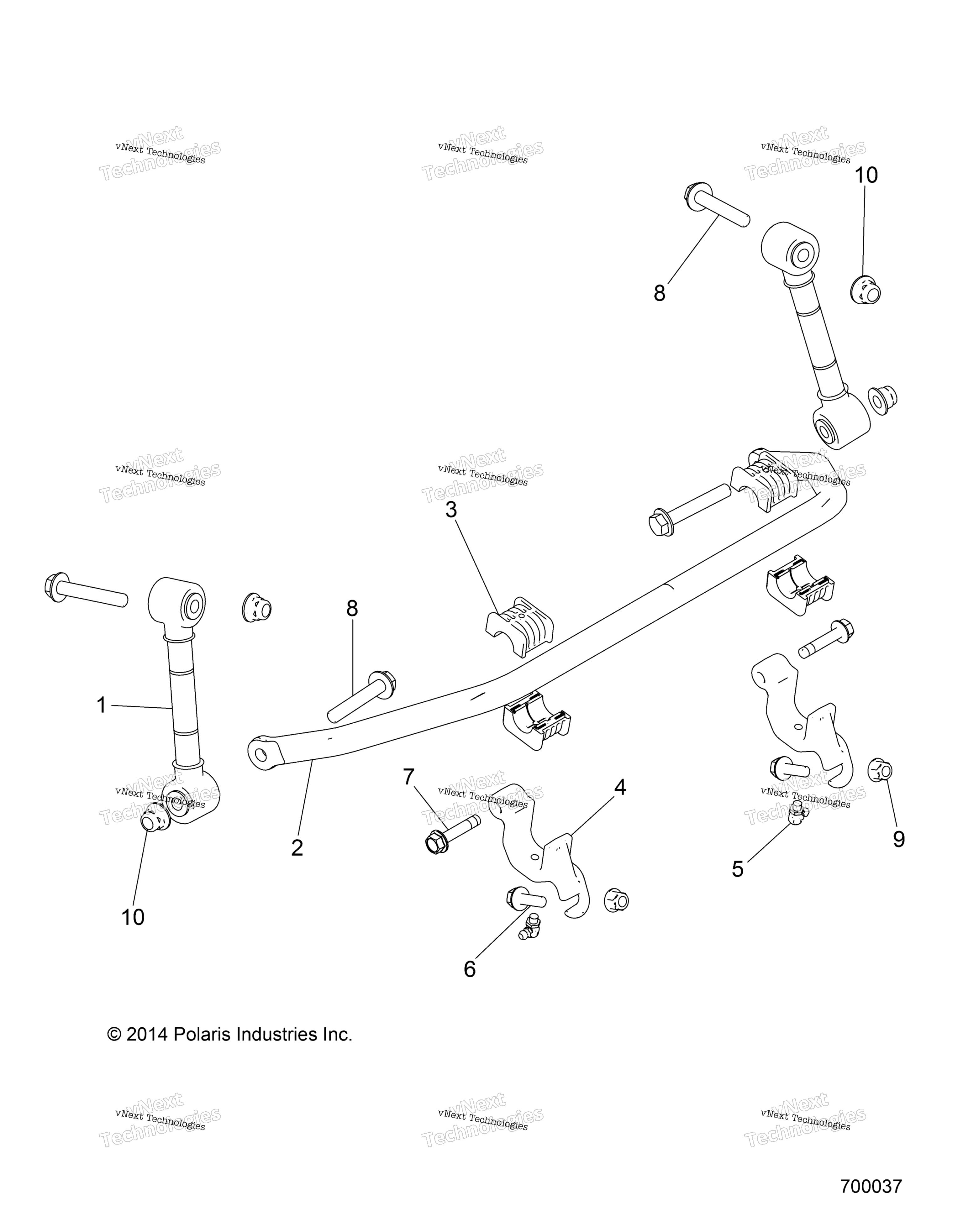 Suspension, Front, Stabilizer Bar Z19vde92ac / Bc / Ad / Bd / Am / Bm / Lm / Lag / Bg