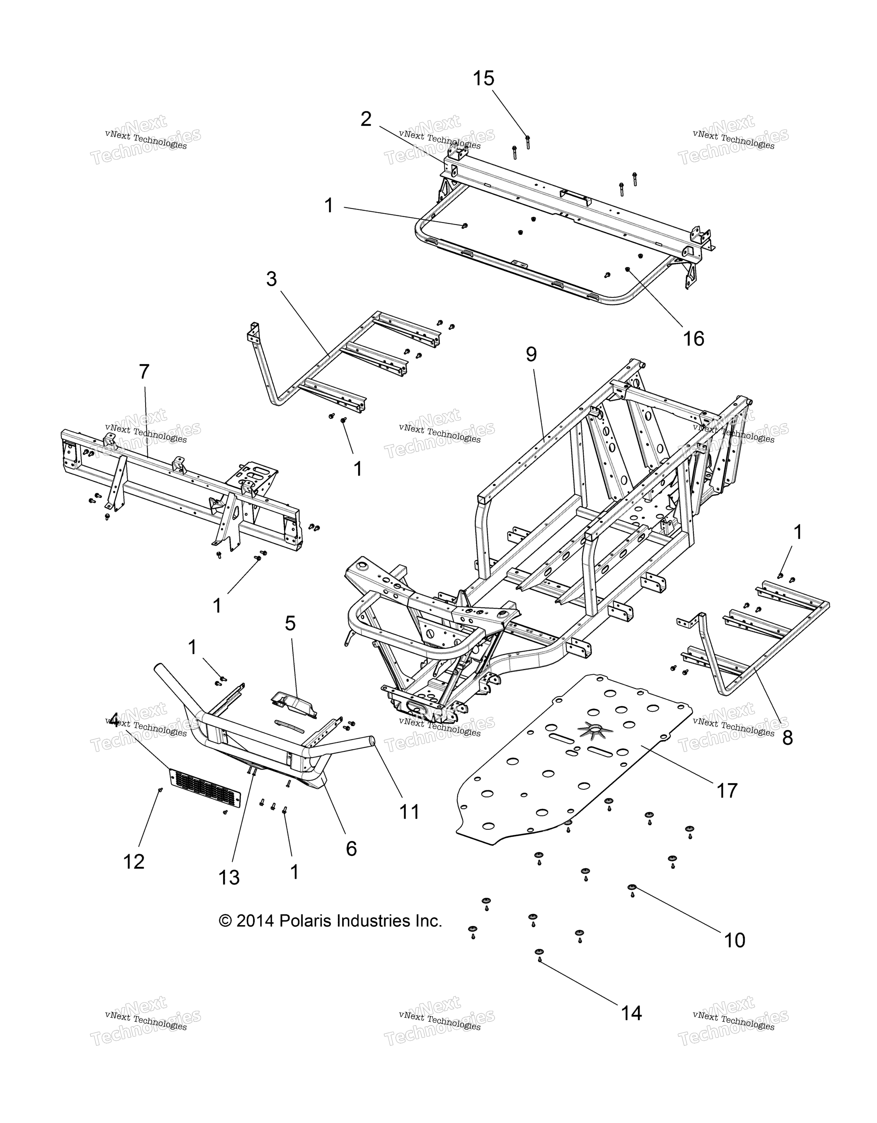Chassis, рама & передний Bumper