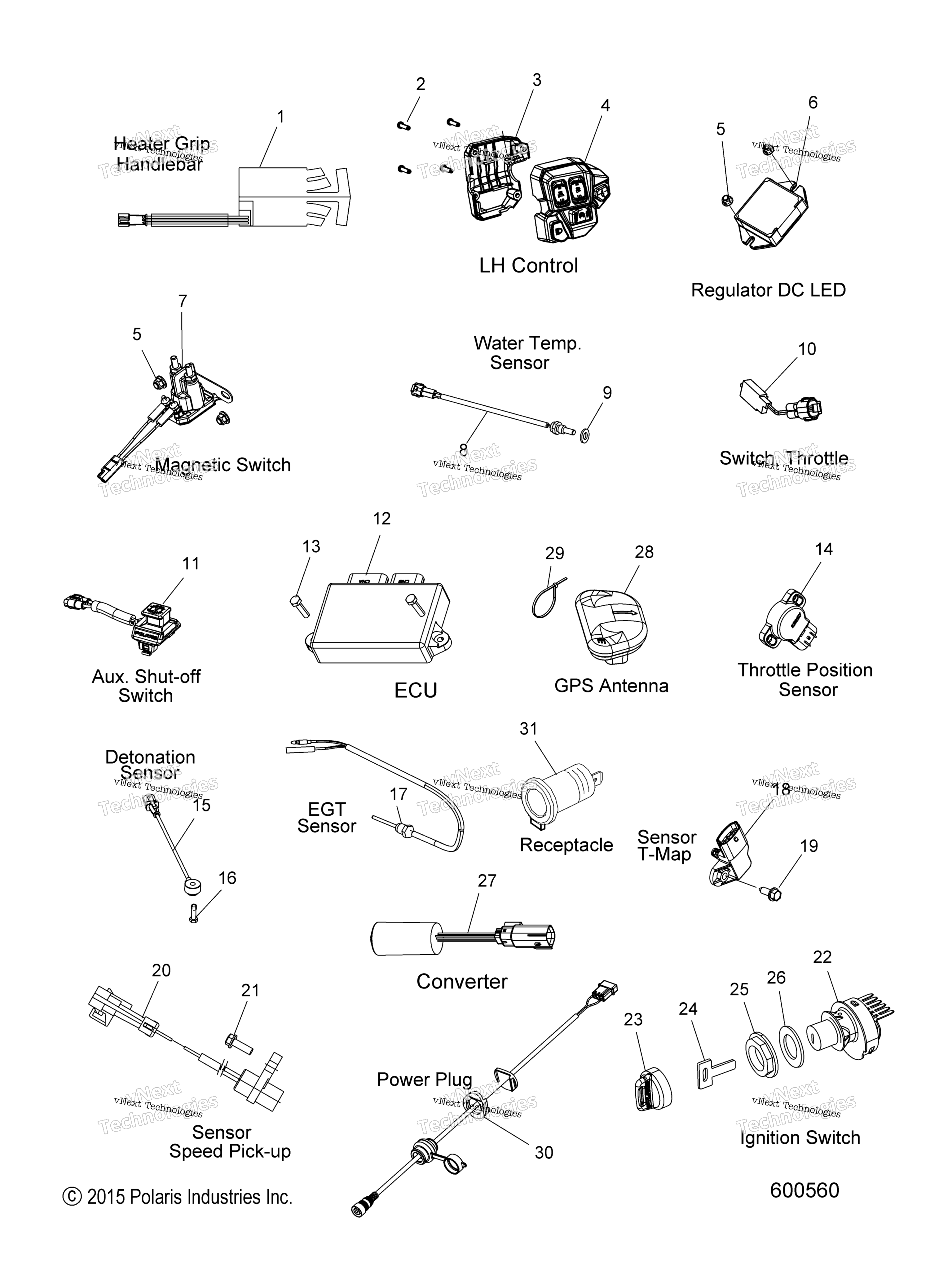 электрооборудование Switches, Sensors & Components