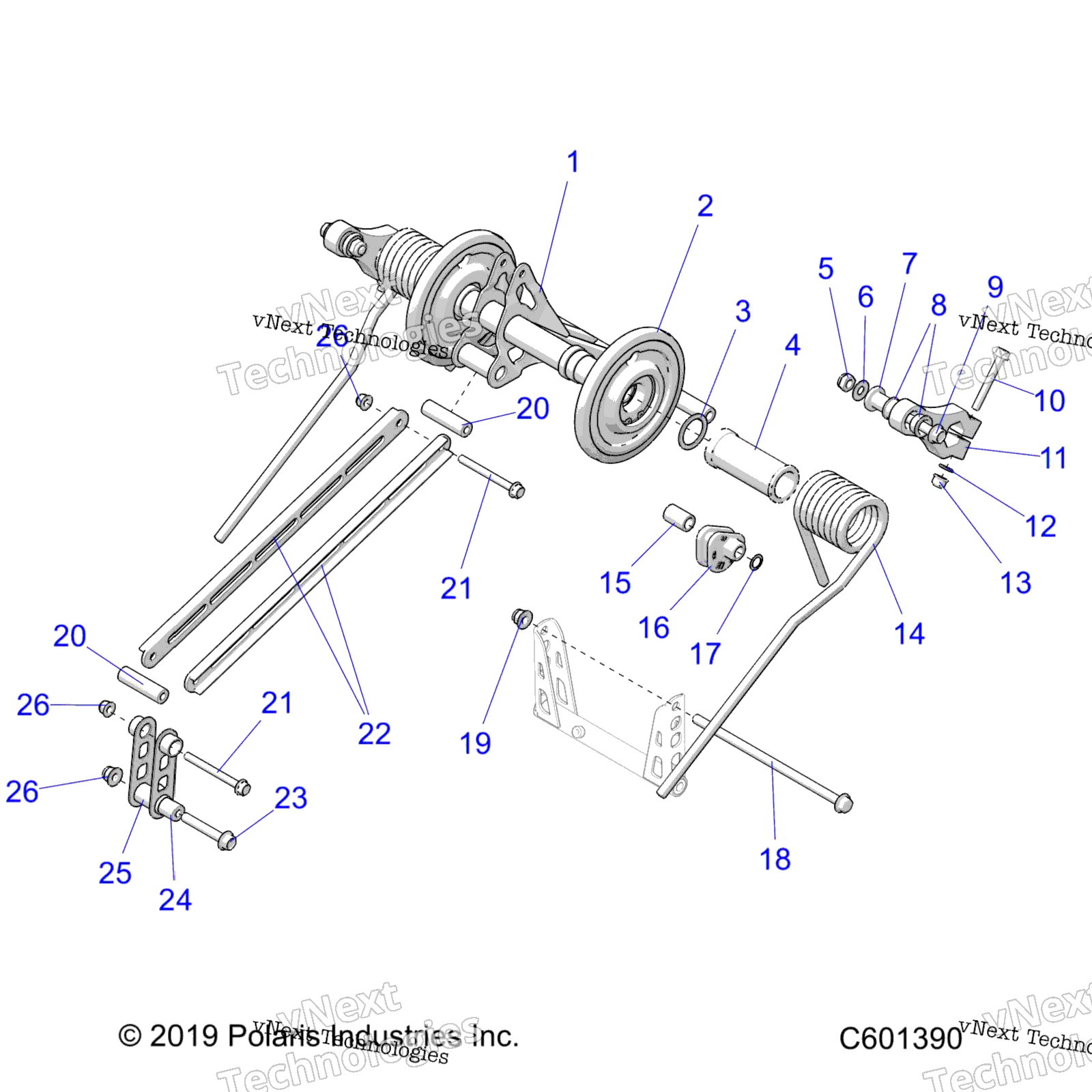 Suspension, Torque Arm, задний All Options