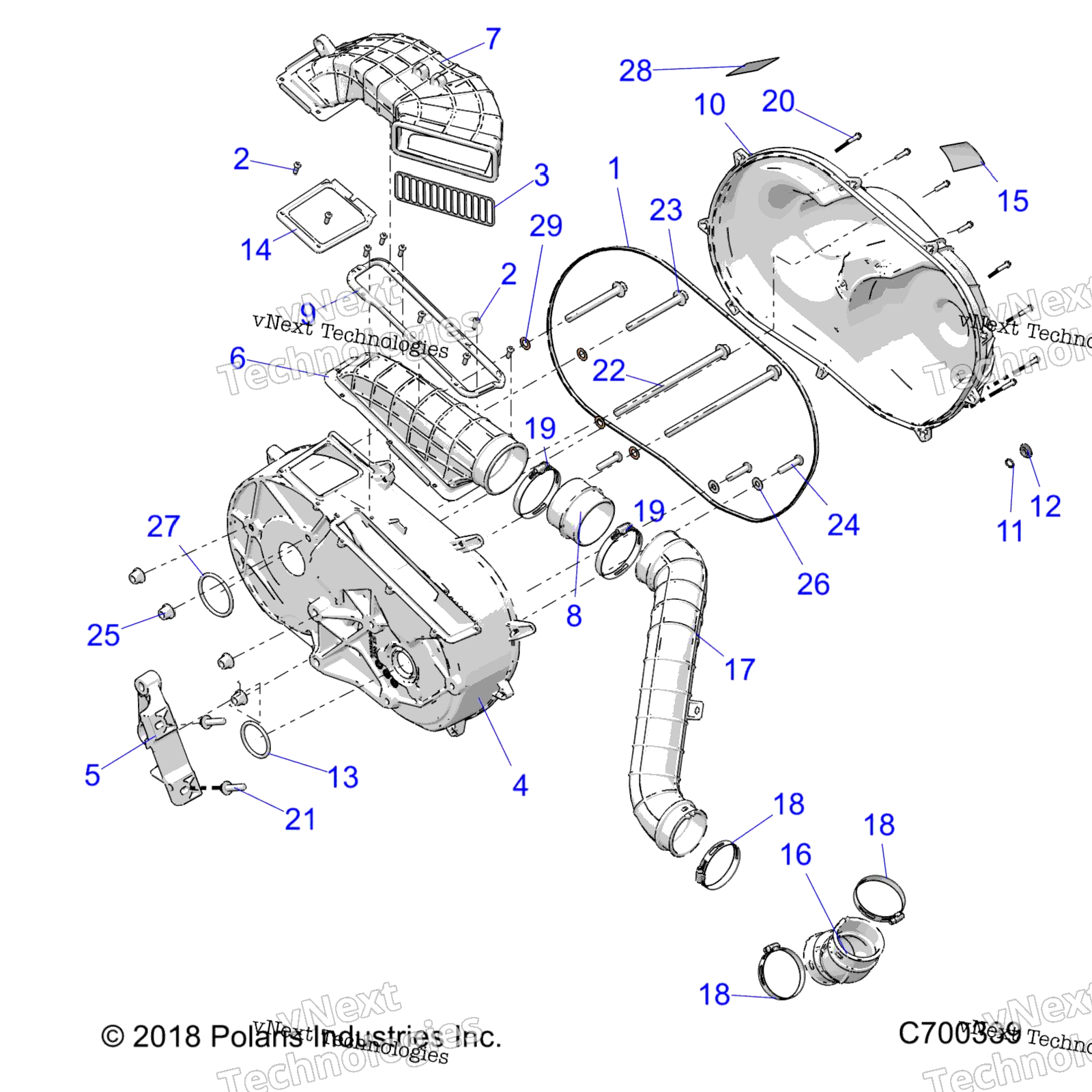 Трансмиссия, крышка сцепления And Ducting R19rse99as/A1/A9/Ad/Av/B1/B9/Bs/Bd/Bv