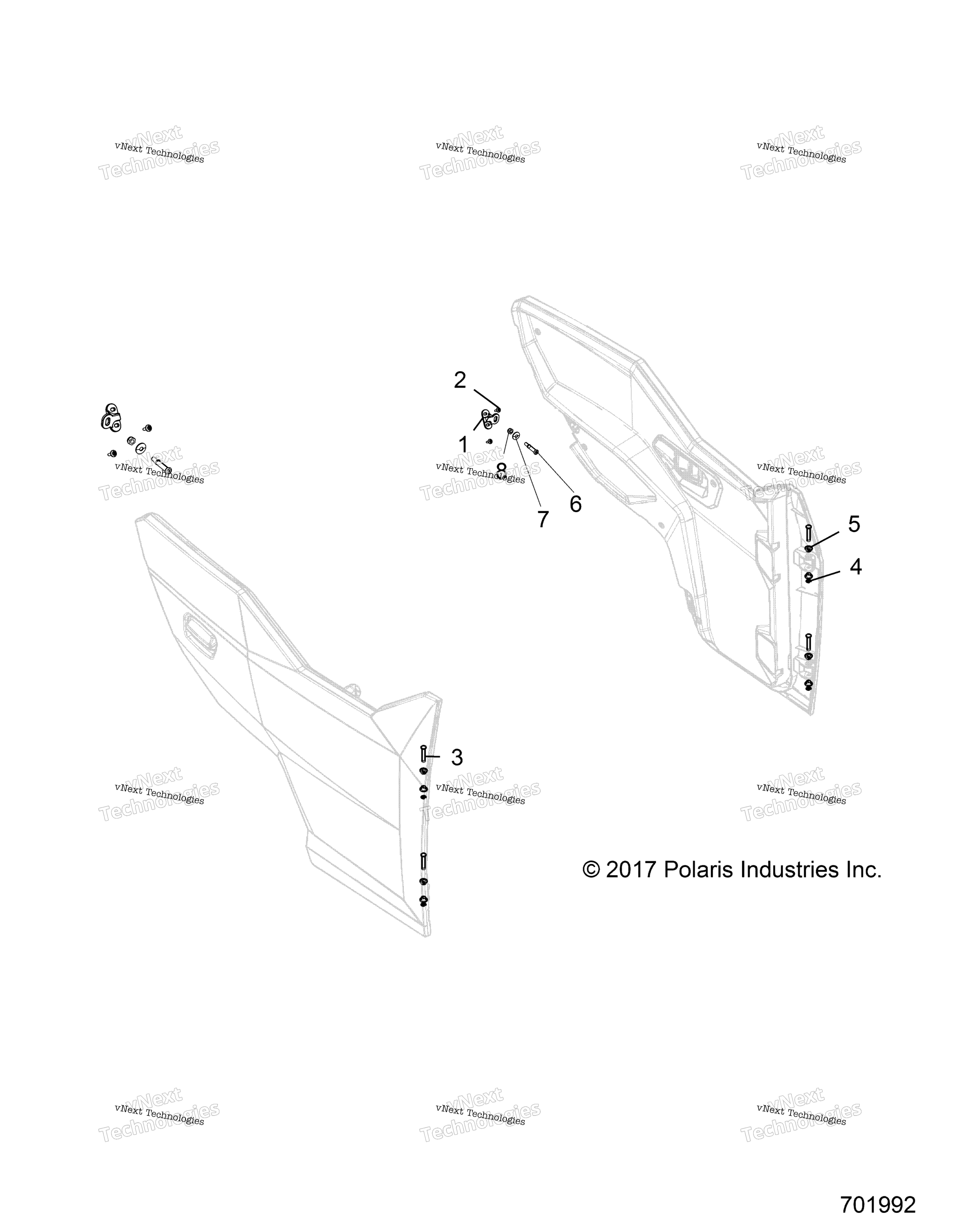 Body, Door Mounting, передний
