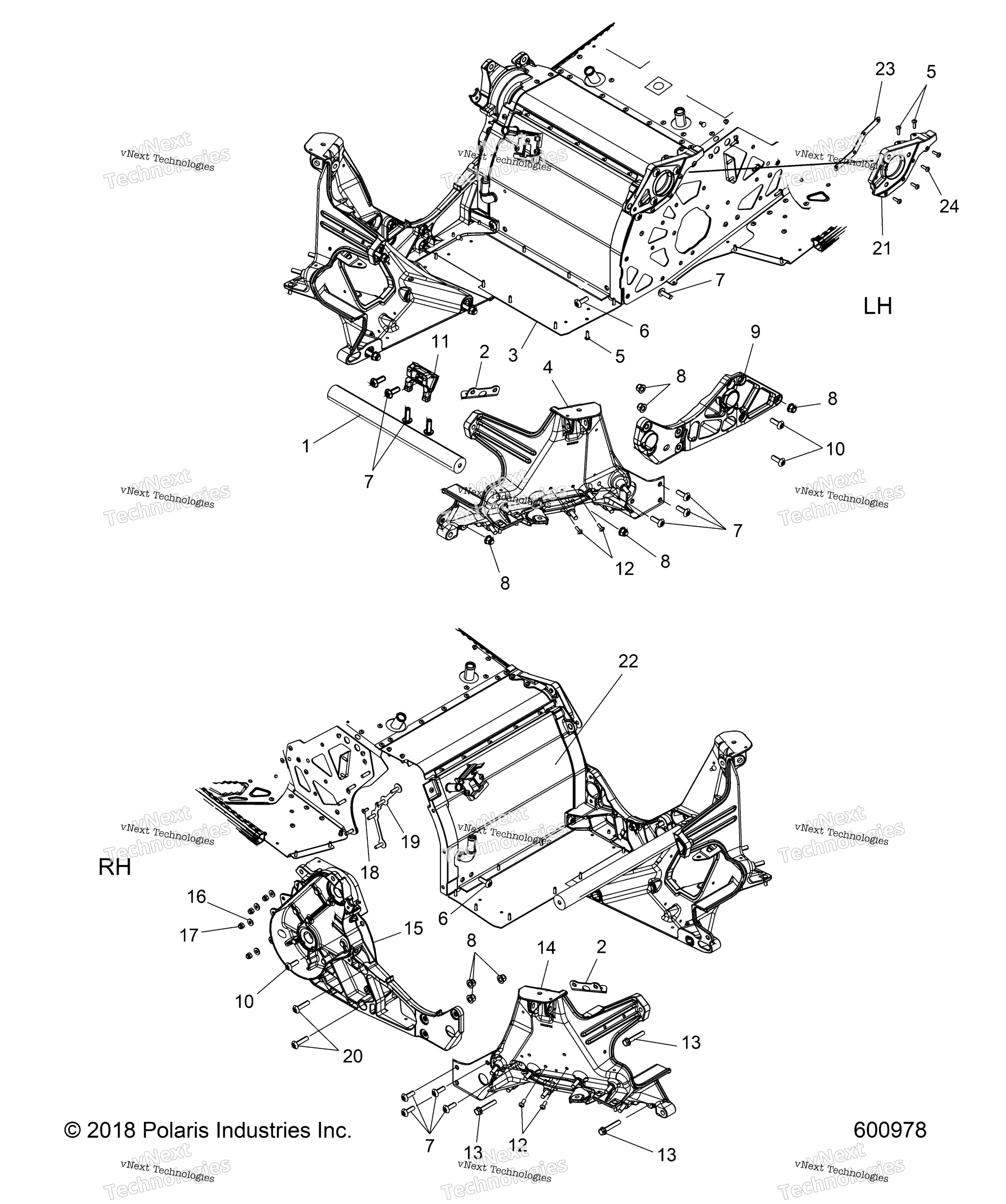 Chassis, Bulkhead Asm. All опции