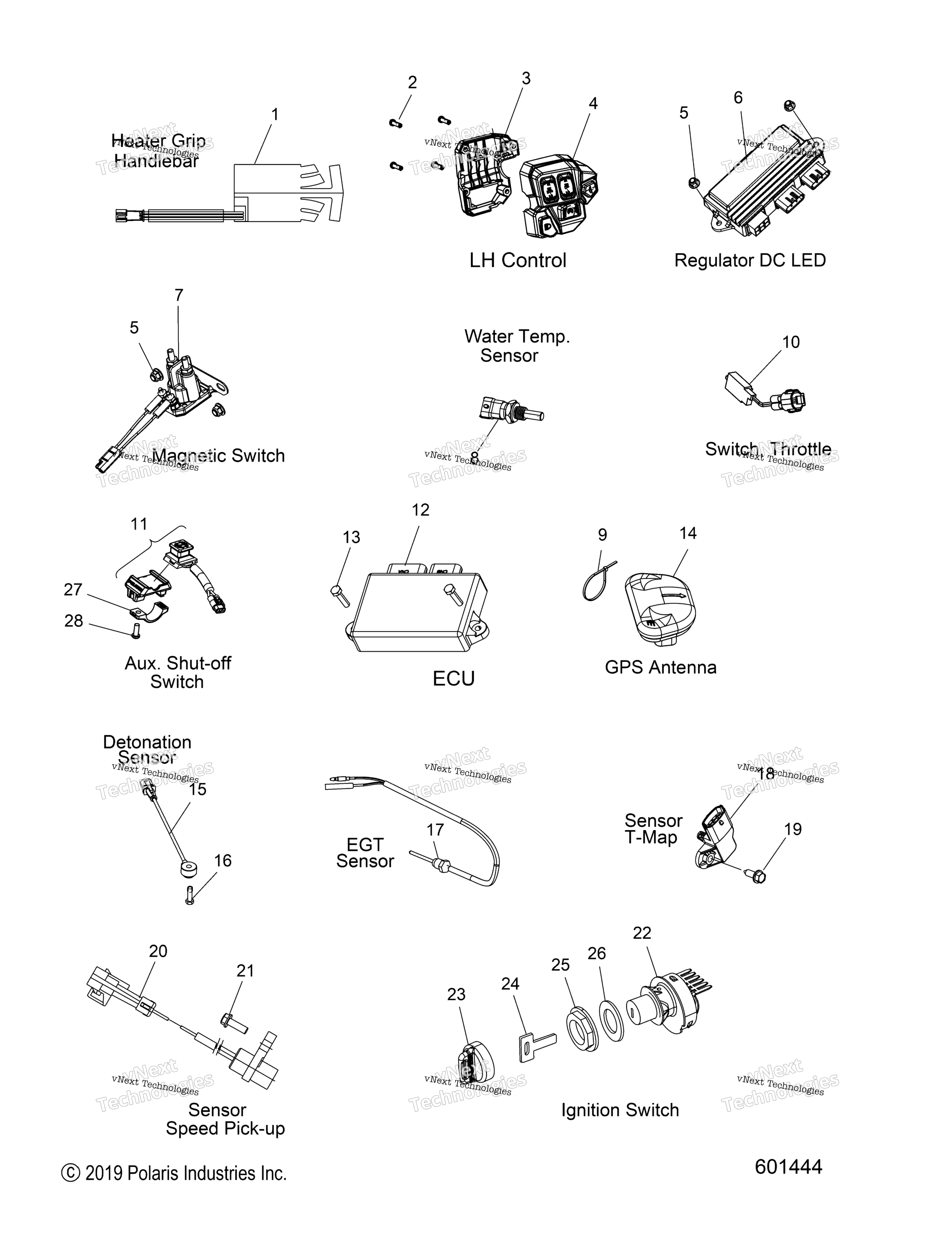 Electrical, Switches, Sensors & Components All опции
