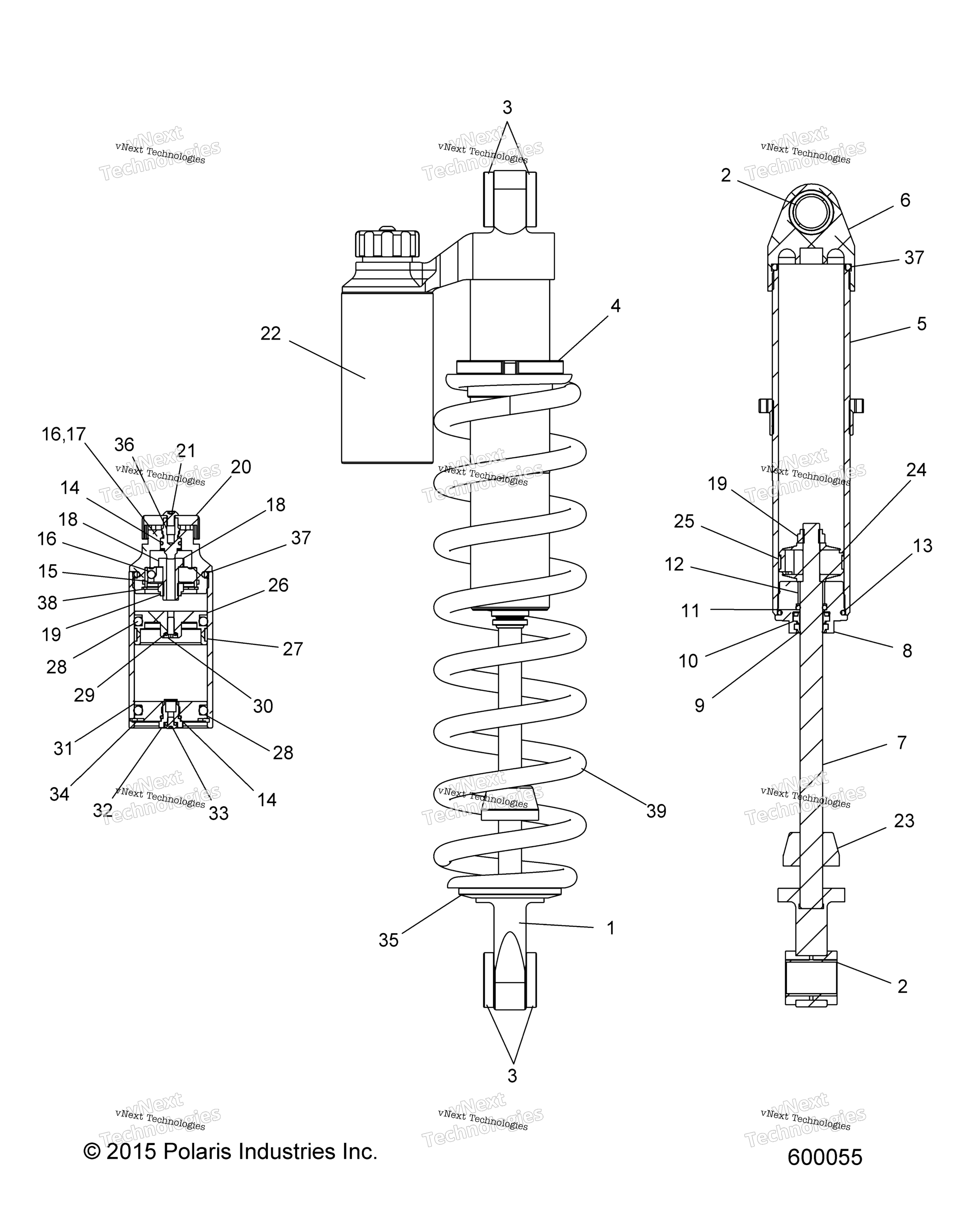 Suspension, Shock, задний Track, W / Res