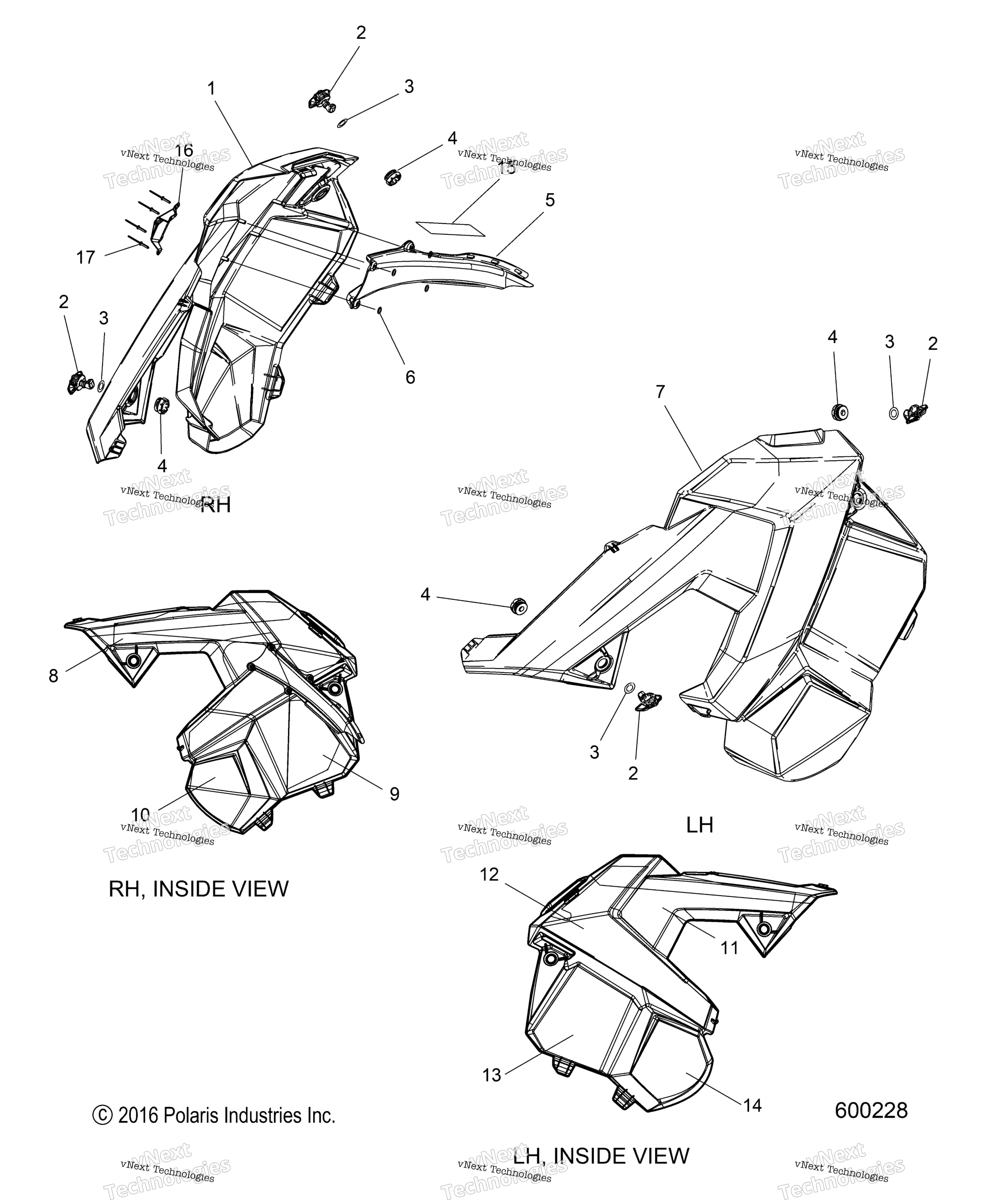 Body, Side Panels All опции