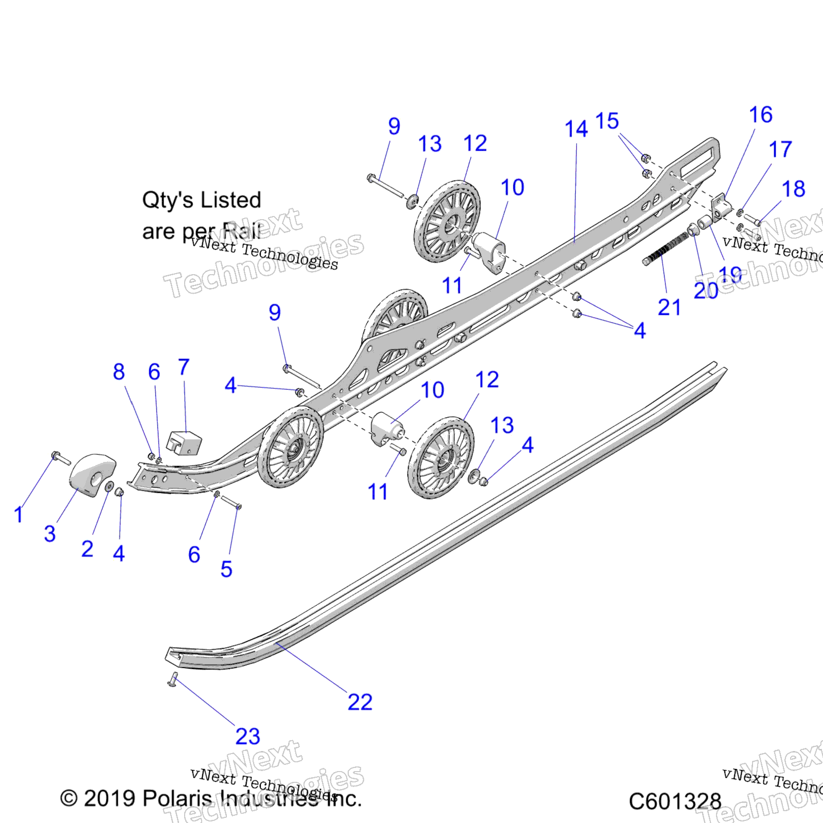 Suspension, Rail Asm. All опции