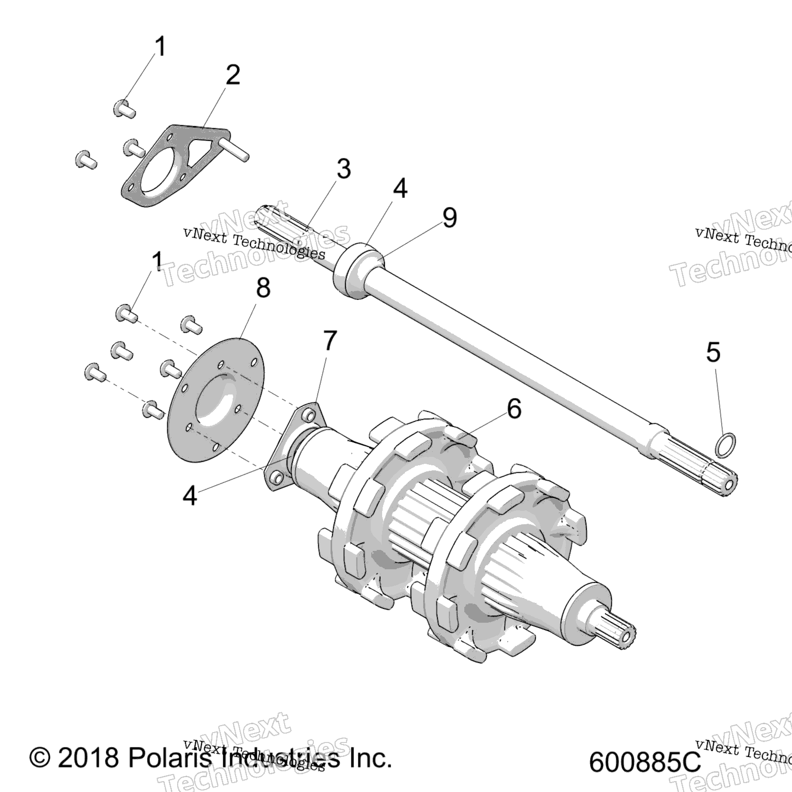 Привод Train, Jackshaft & Driveshaft