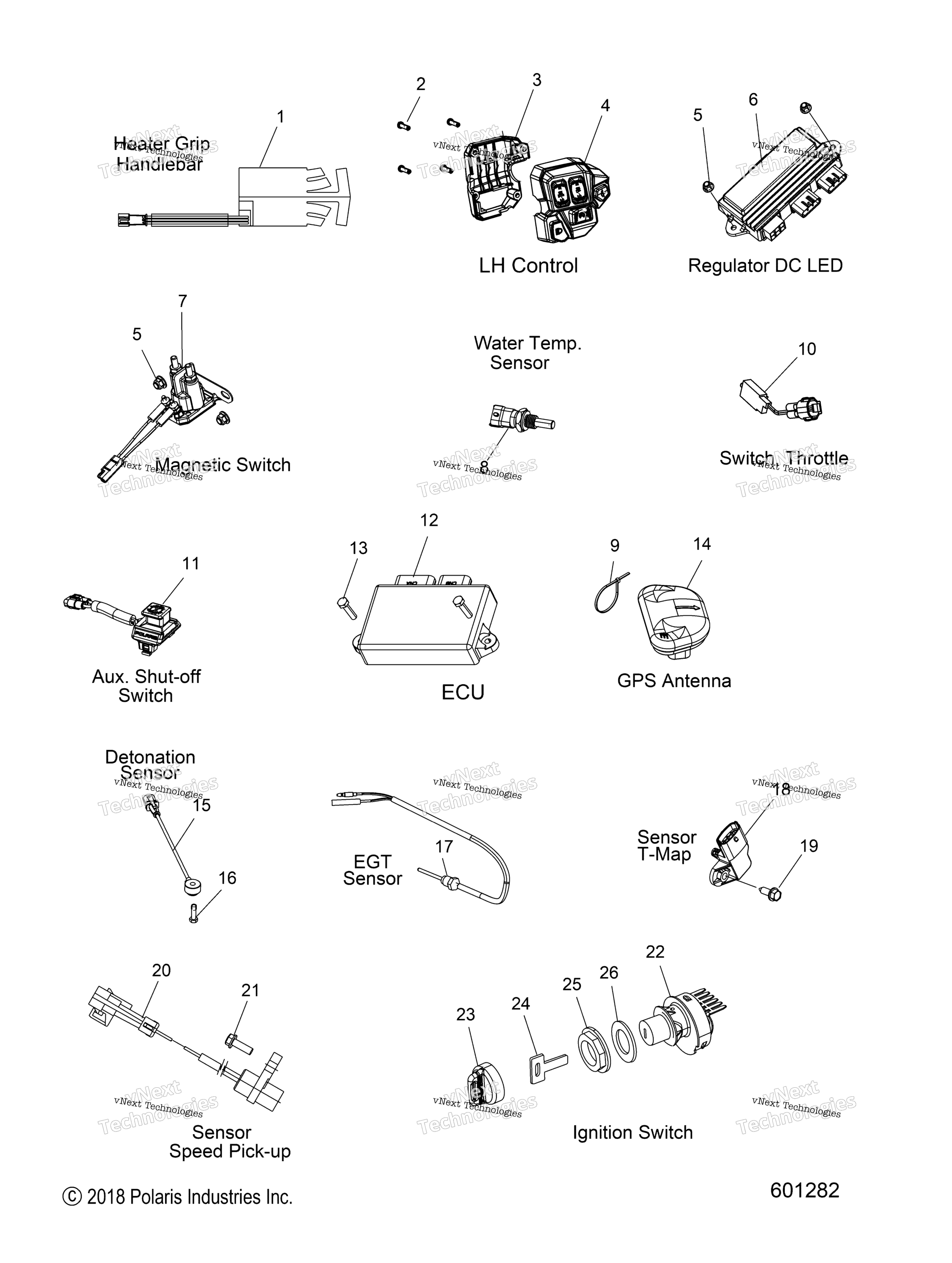 электрооборудование Switches, Sensors & Components