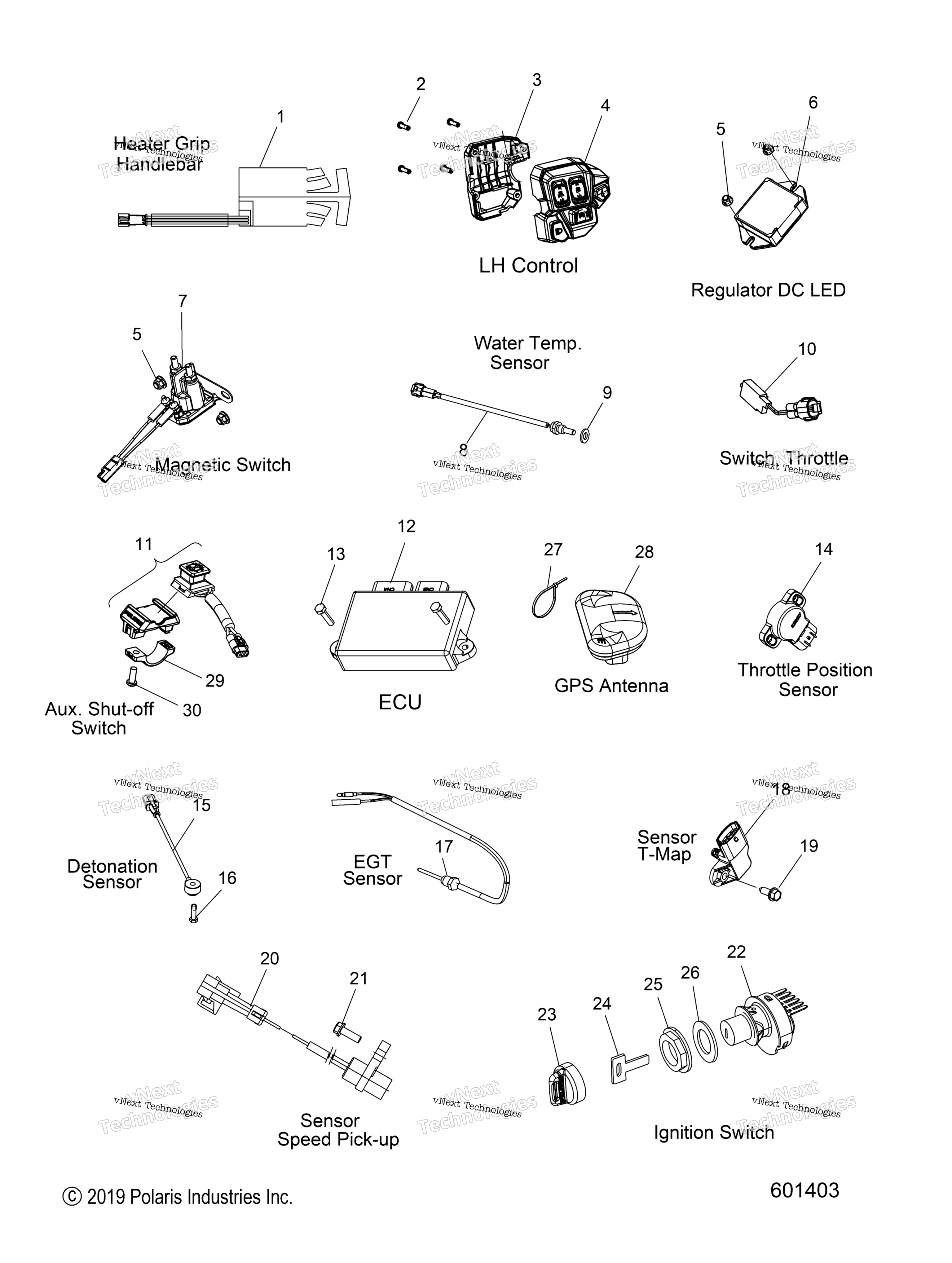 Electrical, Switches, Sensors & Components All опции