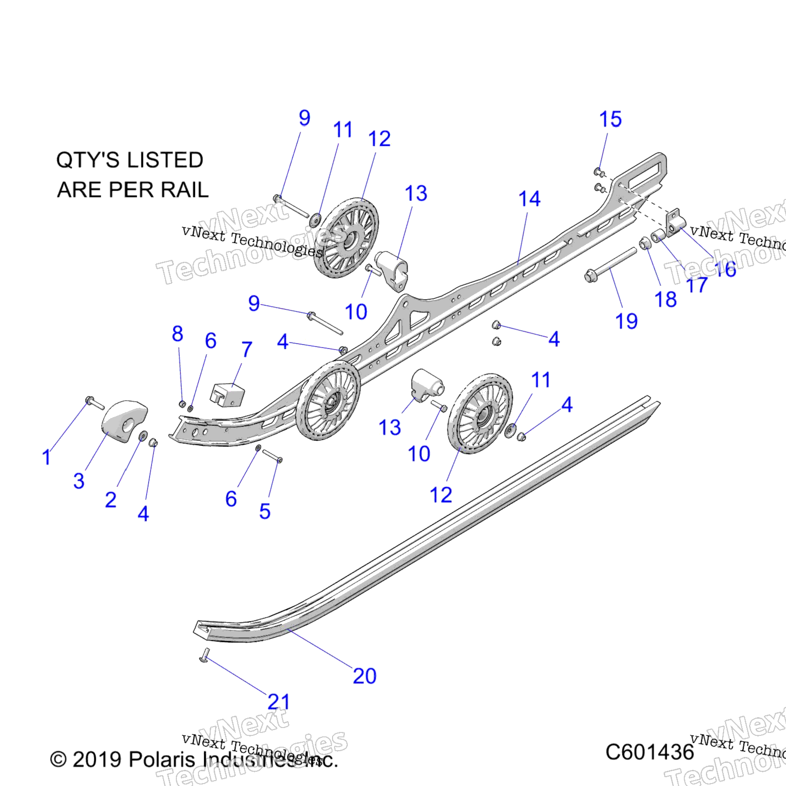 Suspension, Rail Asm. All опции