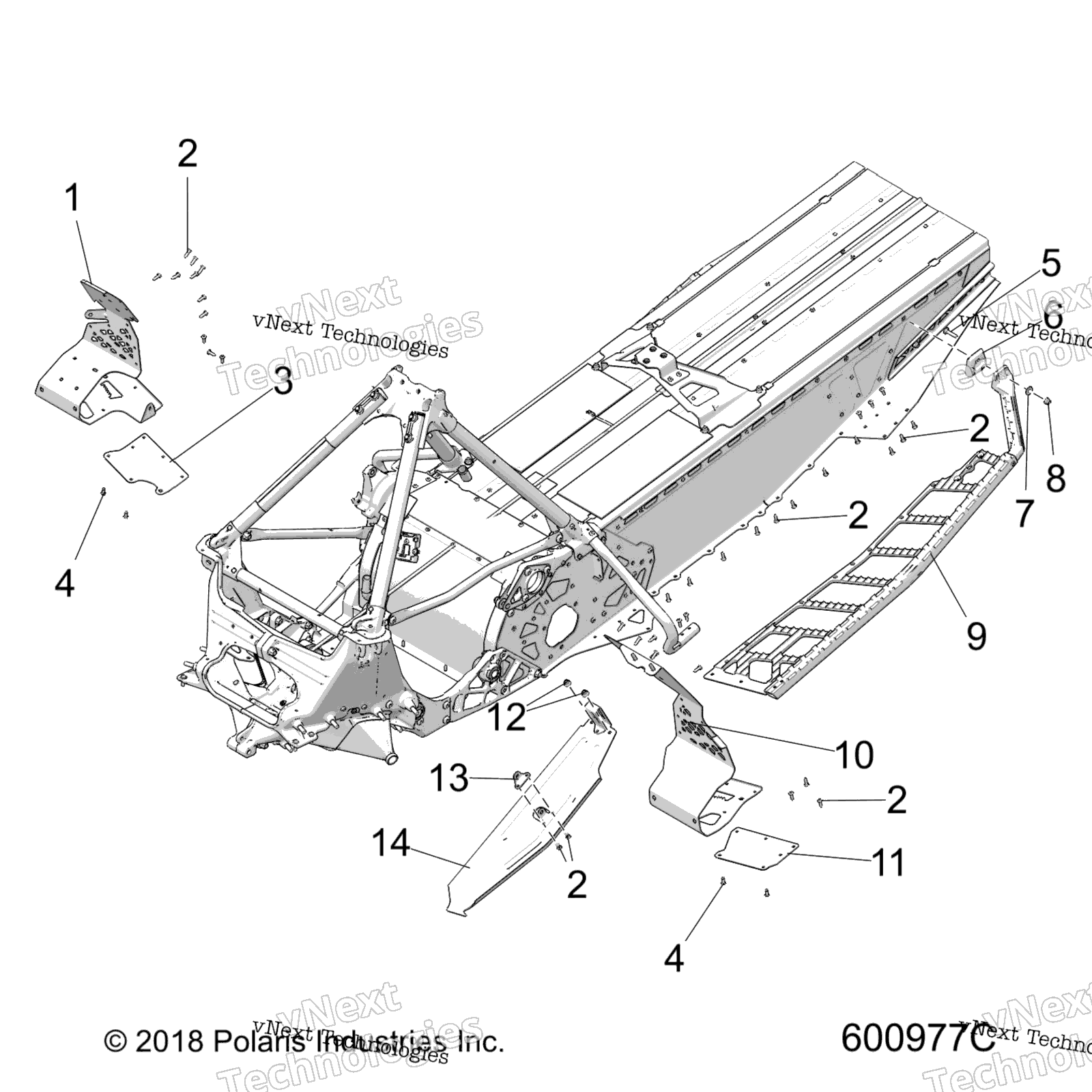 Chassis, сцепление защита / Footrests / Running Boards All Options