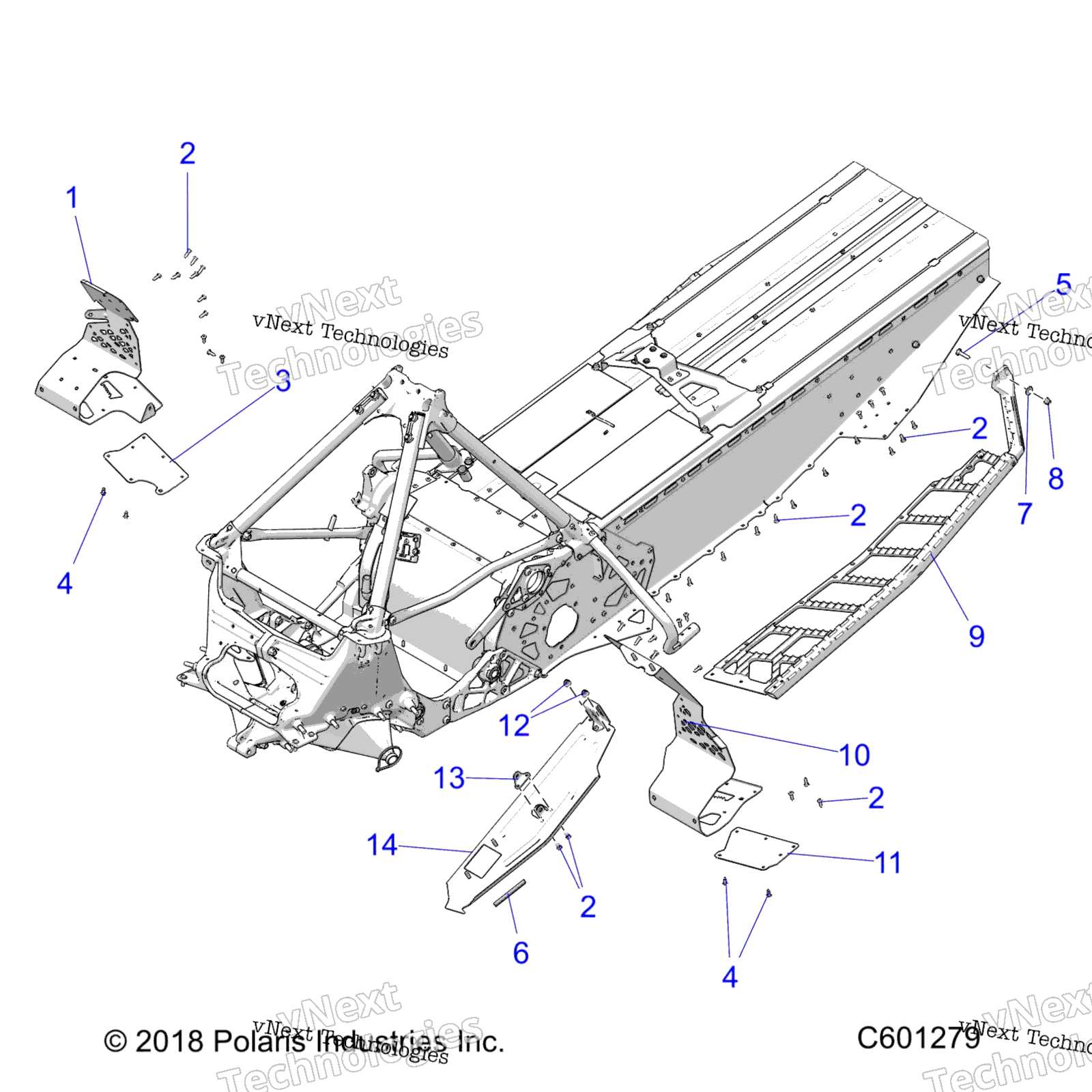 Chassis, сцепление защита / Footrests / Running Boards All Options