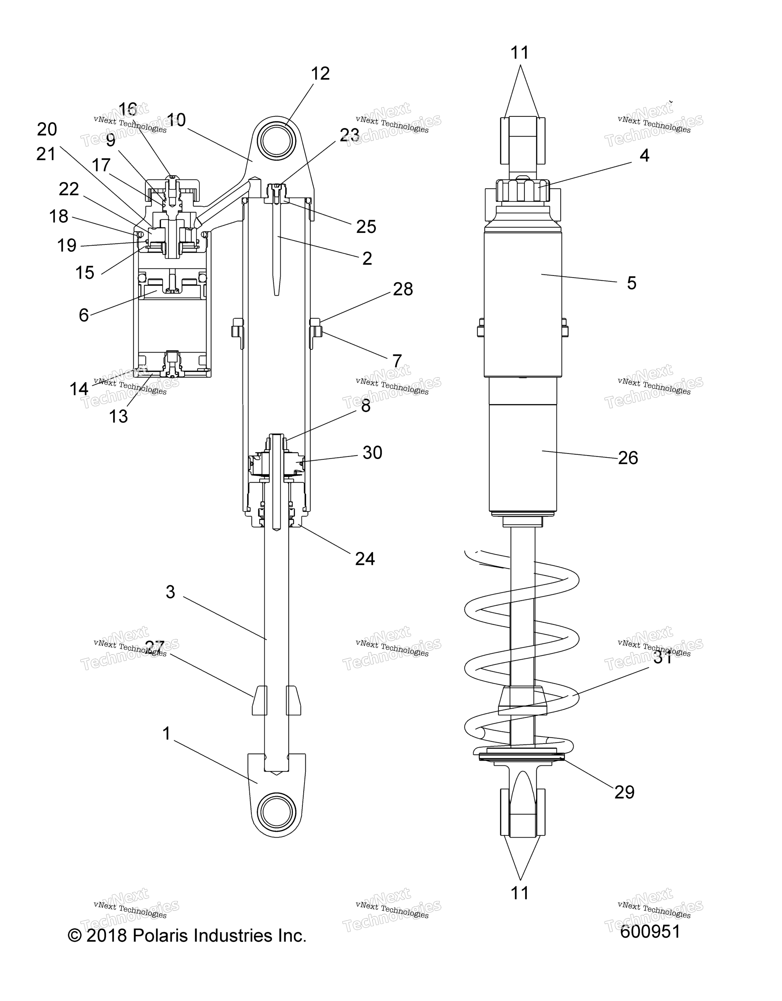 подвеска Shock, Ifs (600951)