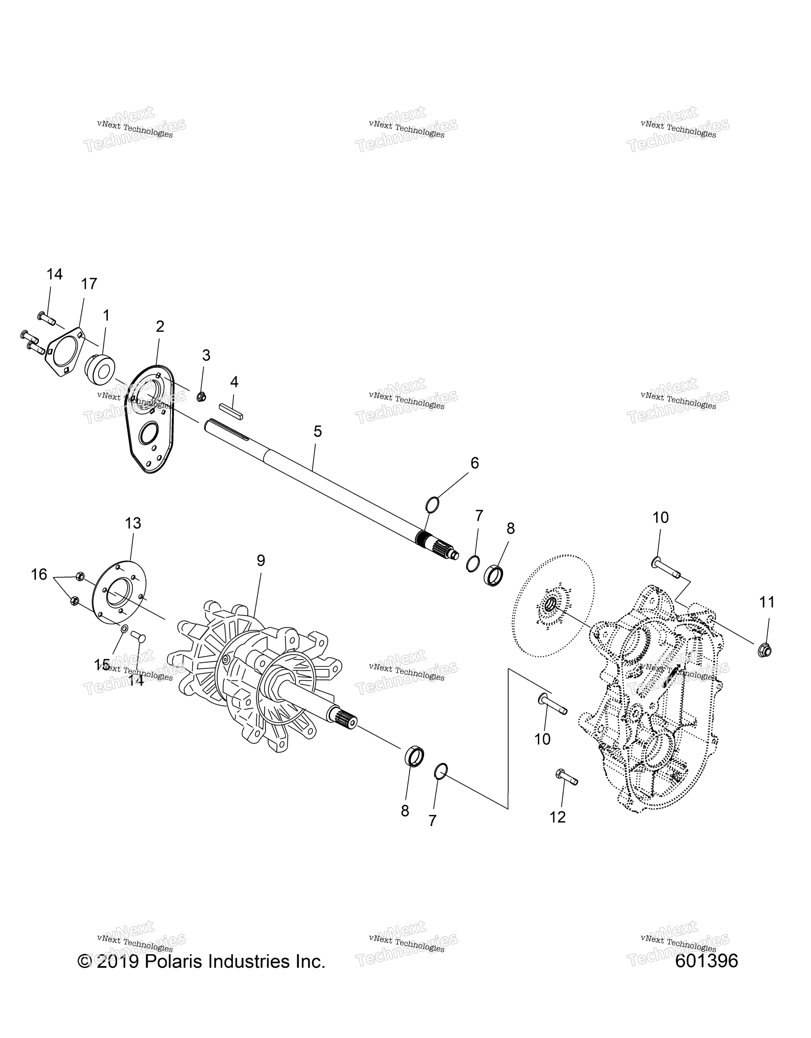 Привод Train, Jackshaft & Driveshaft