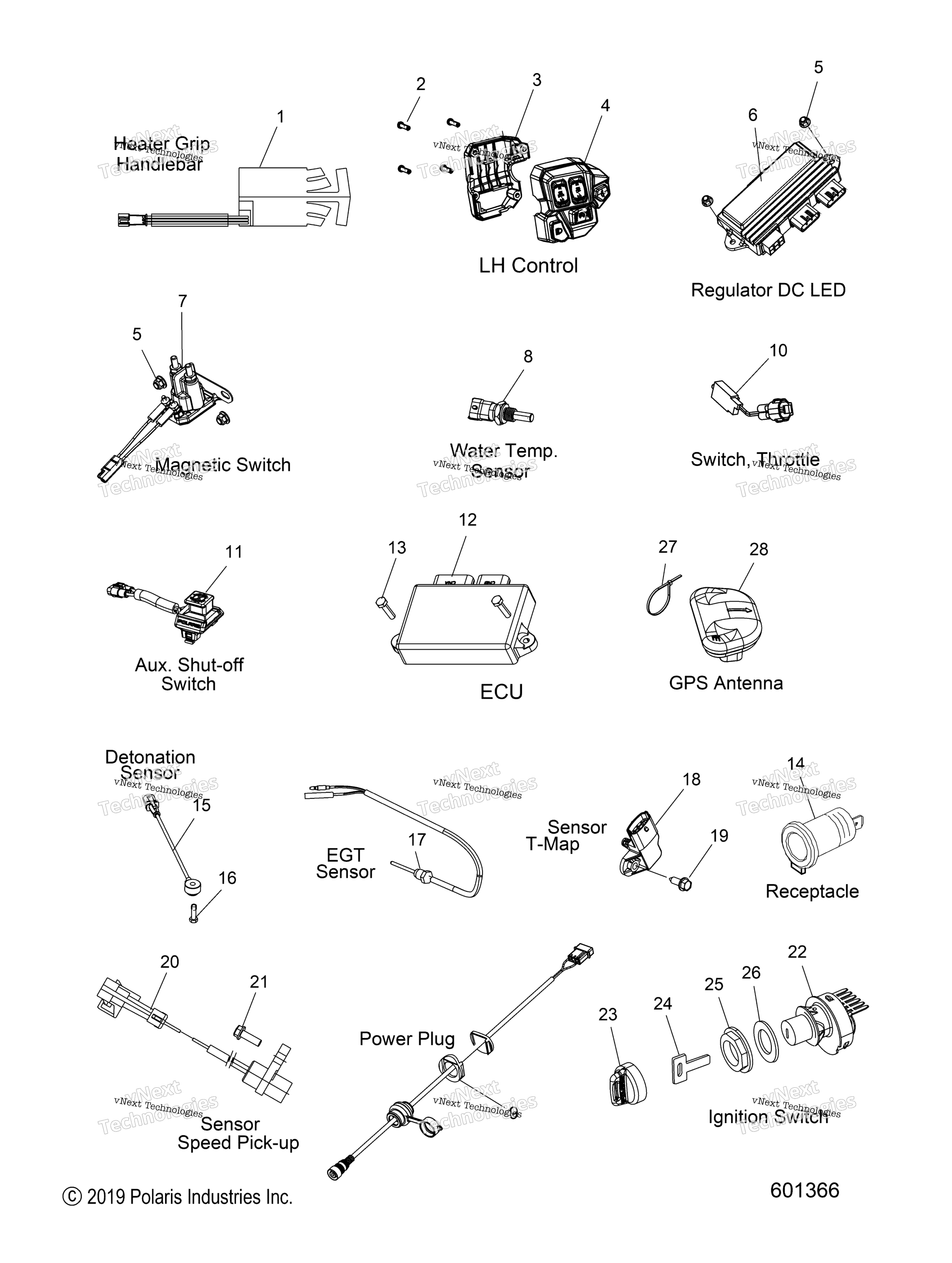 электрооборудование Switches, Sensors & Components