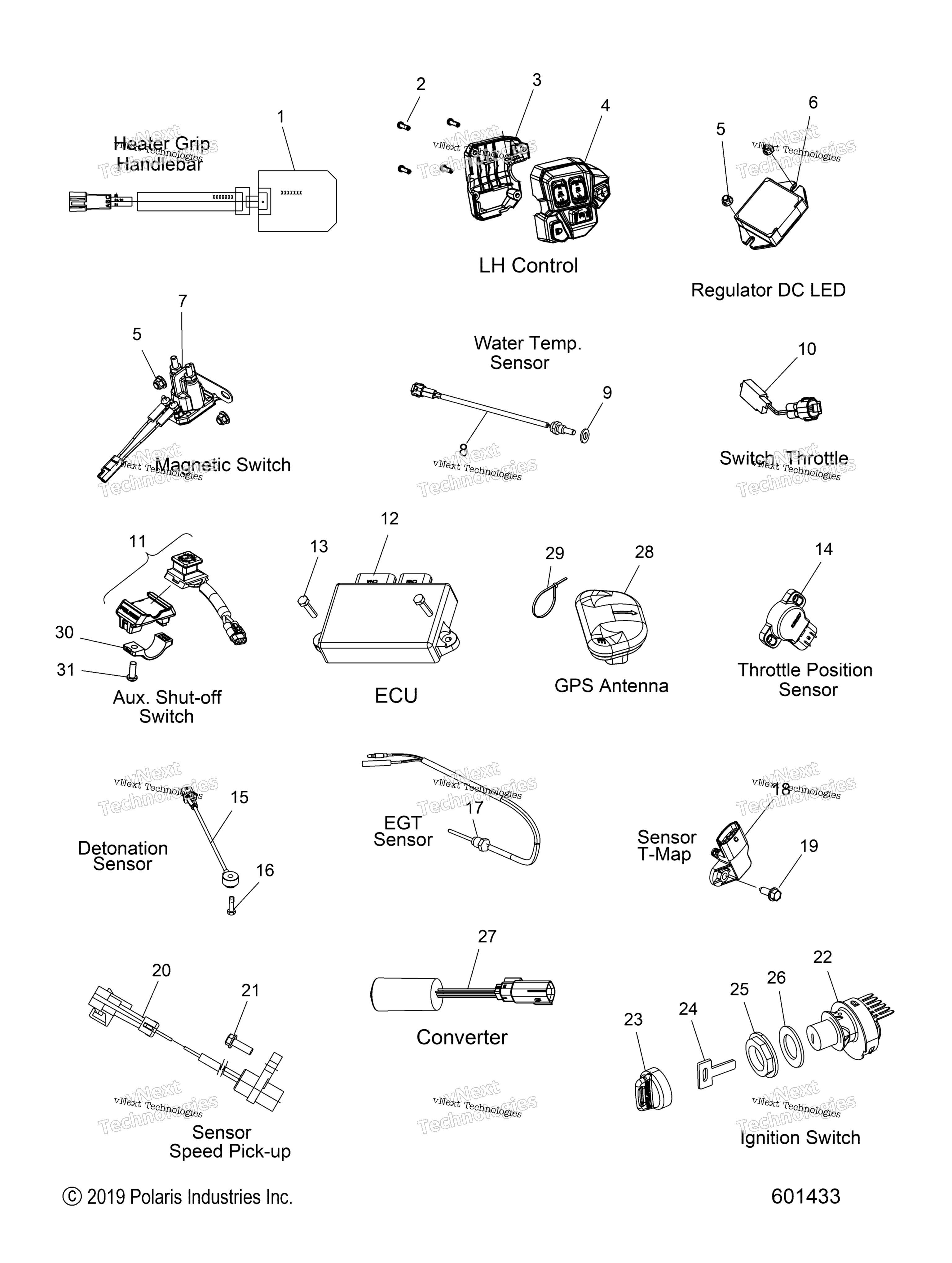 Electrical, Switches, Sensors & Components All опции