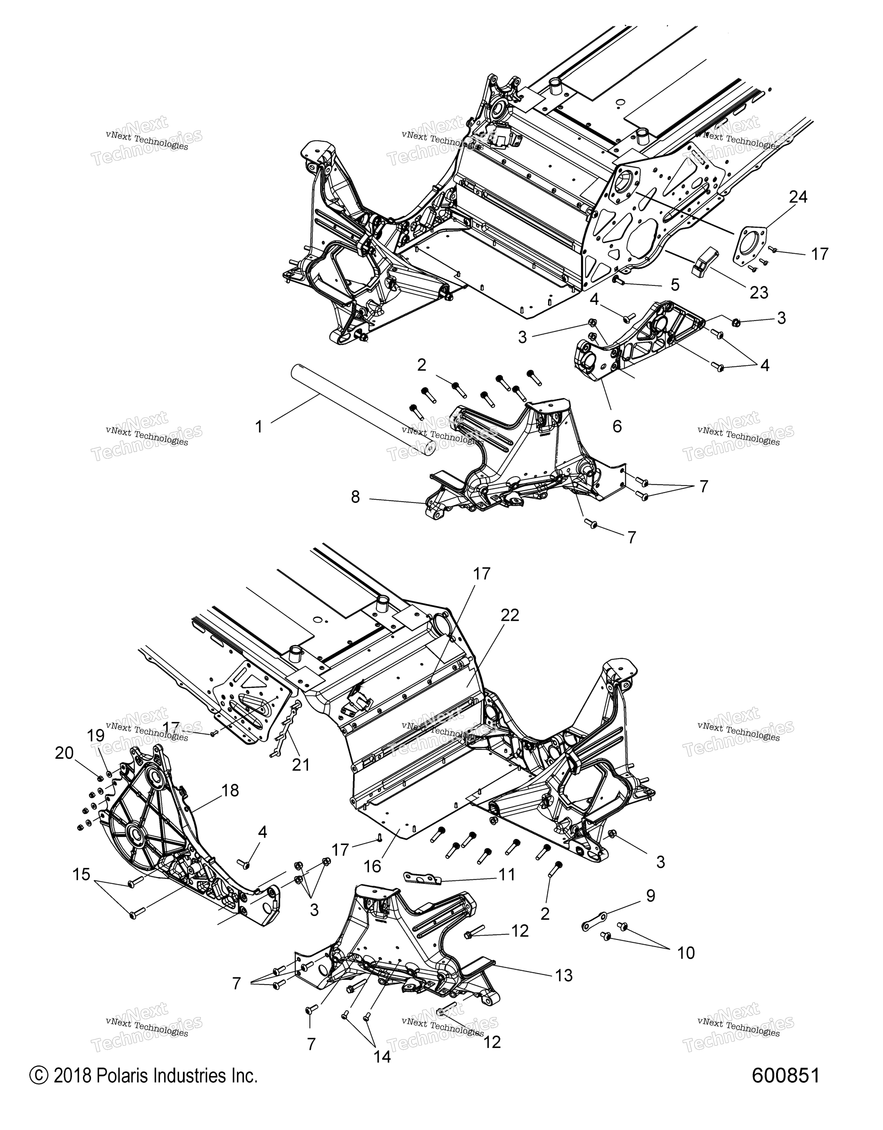 Chassis, Bulkhead Asm. All опции