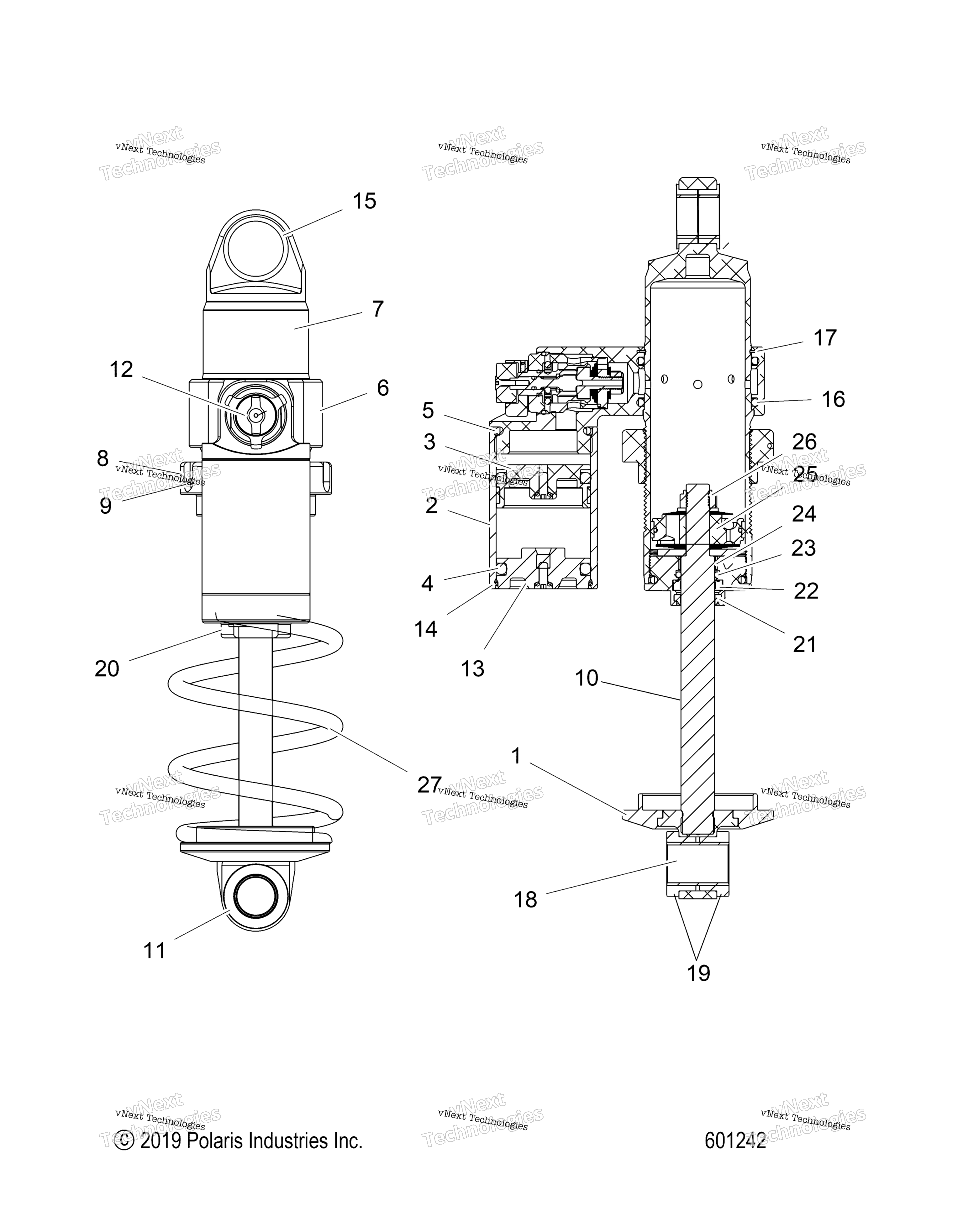 Suspension, Shock, передний Track