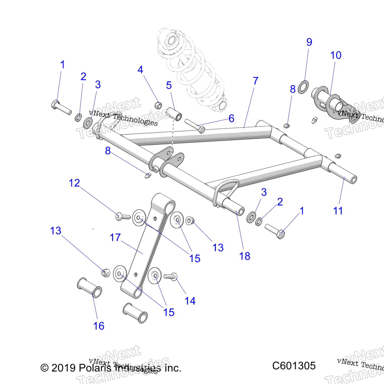 Suspension, Torque Arm, передний All Options