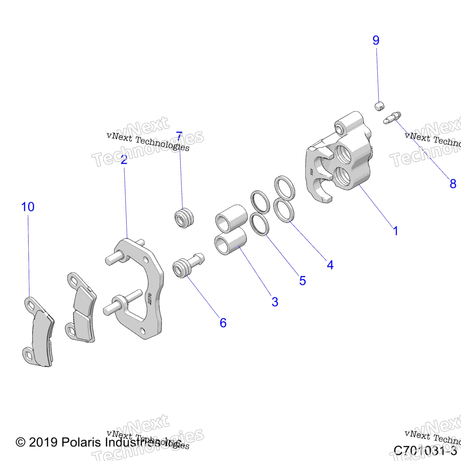 Brakes, Caliper задний