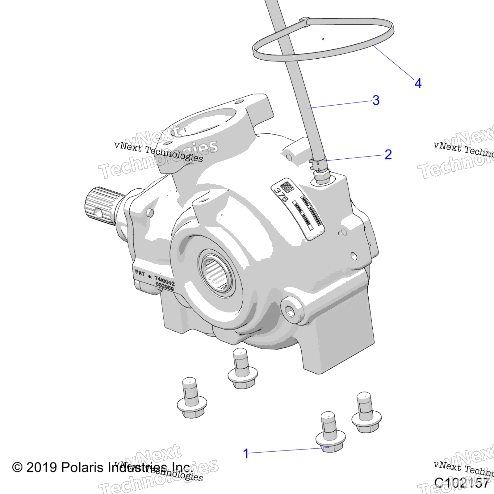 Привод Train, Front Gearcase, Mounting