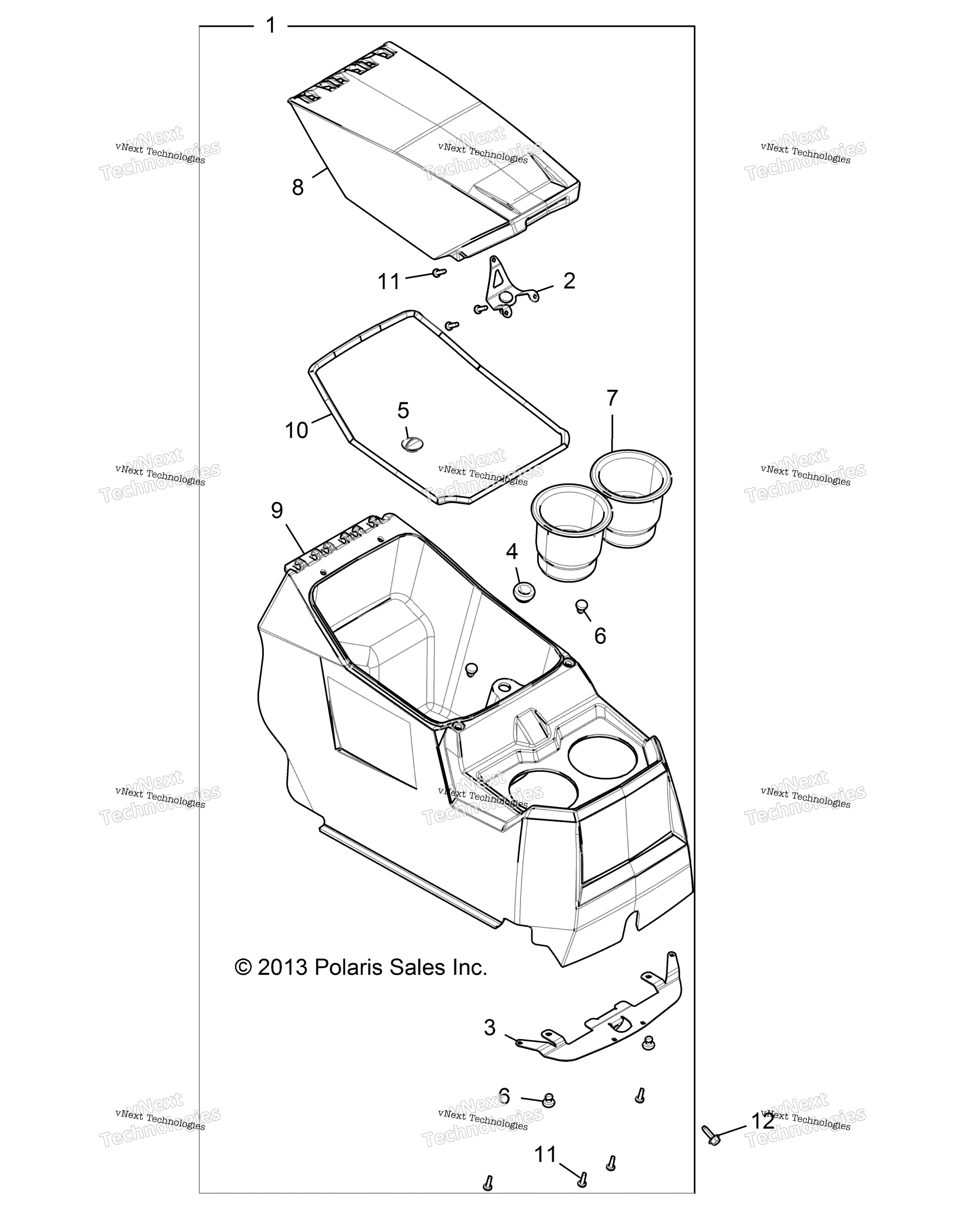 Body, Center Console R15rte87av / Bv All Options