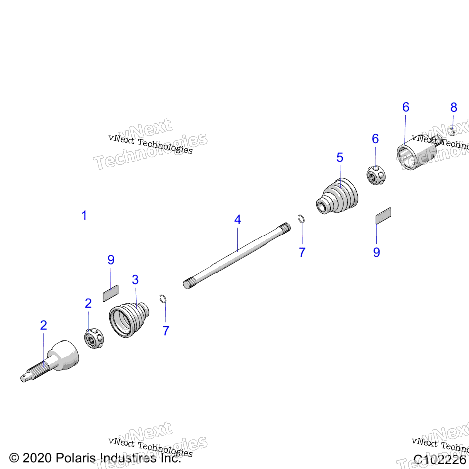 Привод Train, Drive Shaft, Middle